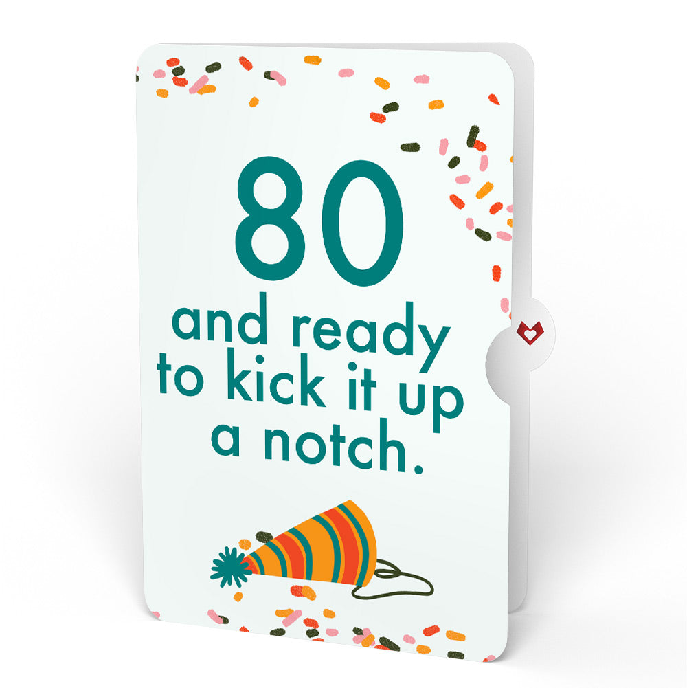 Kick Ass Birthday Pop-Up Card and 80th Kick It Up Sentiment Set、mySite、solidvoid