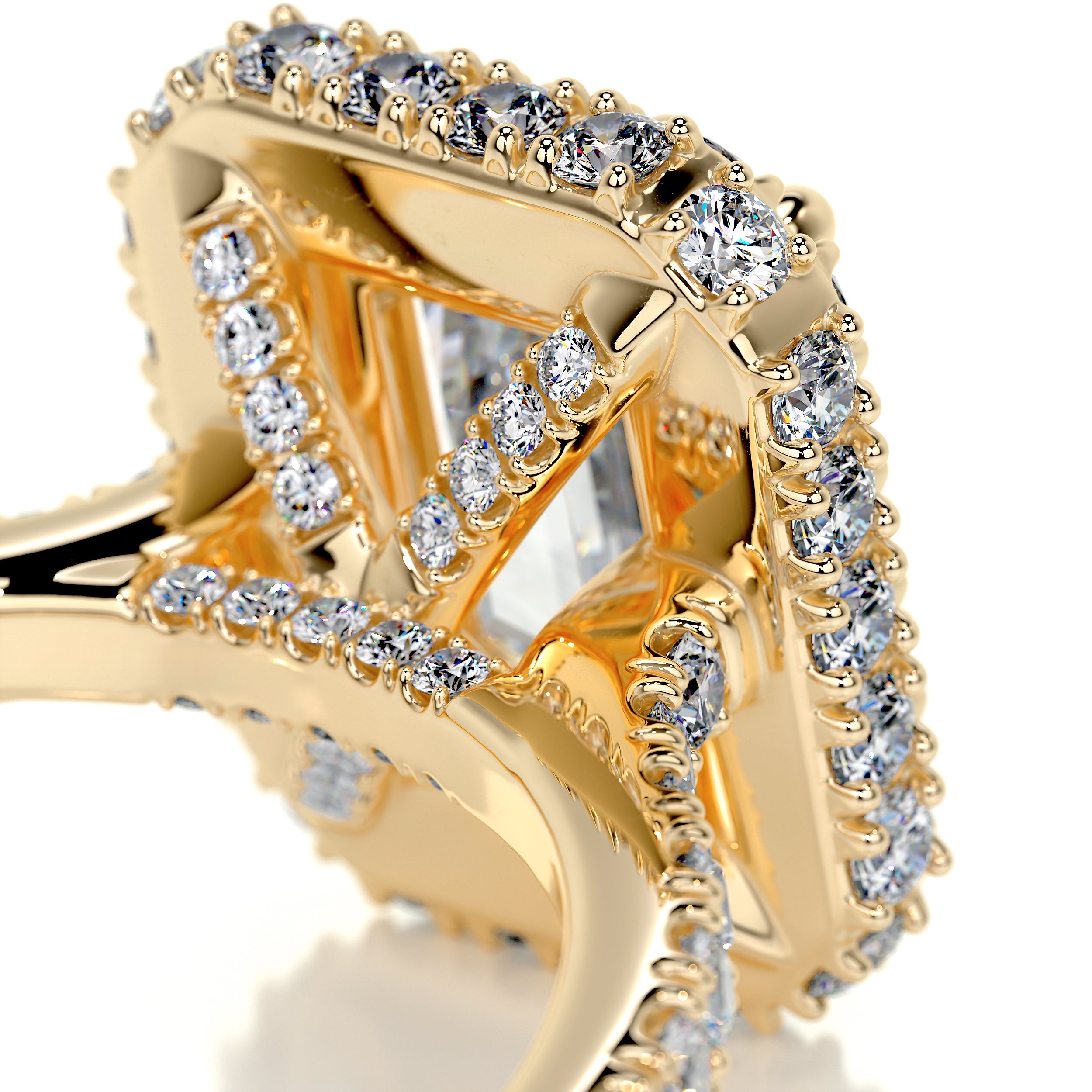 Lana Moissanite & Diamond Ring -18K Yellow Gold、mySite、hinf8tx79