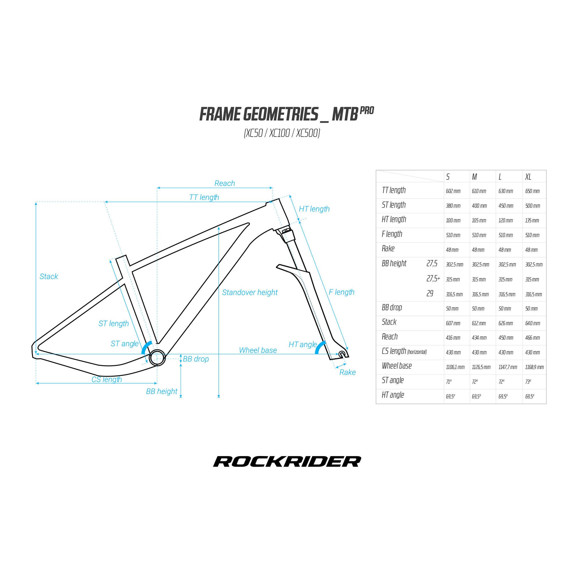 Rockrider XC50 Mountain Bike 29''