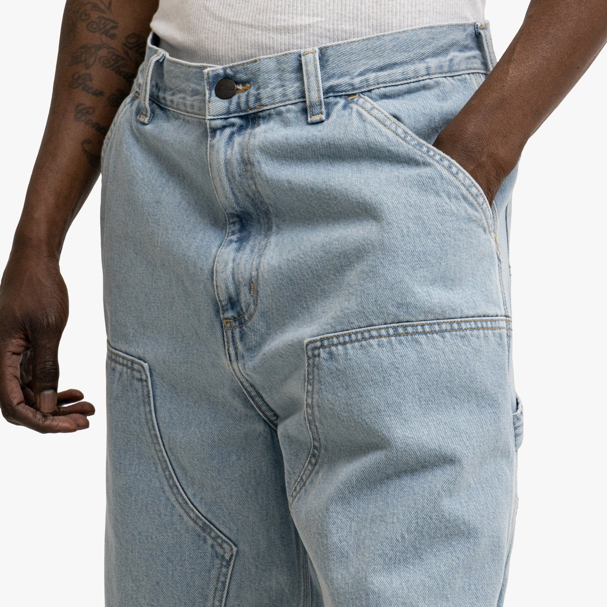  Carhartt WIP Double Knee Short Blue、mySite、merchandisen