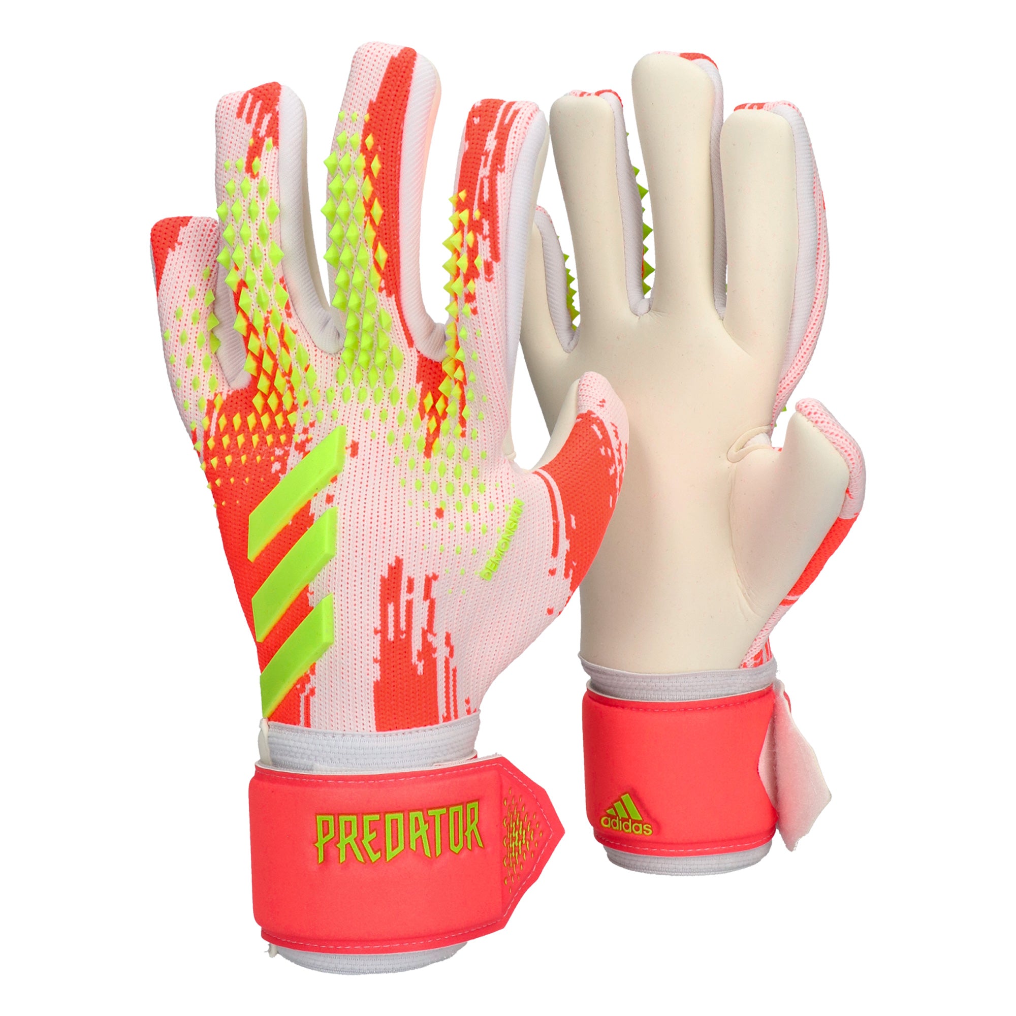 adidas Men's Predator 20 League Goalkeeper Gloves White/Orange、mySite、noshort