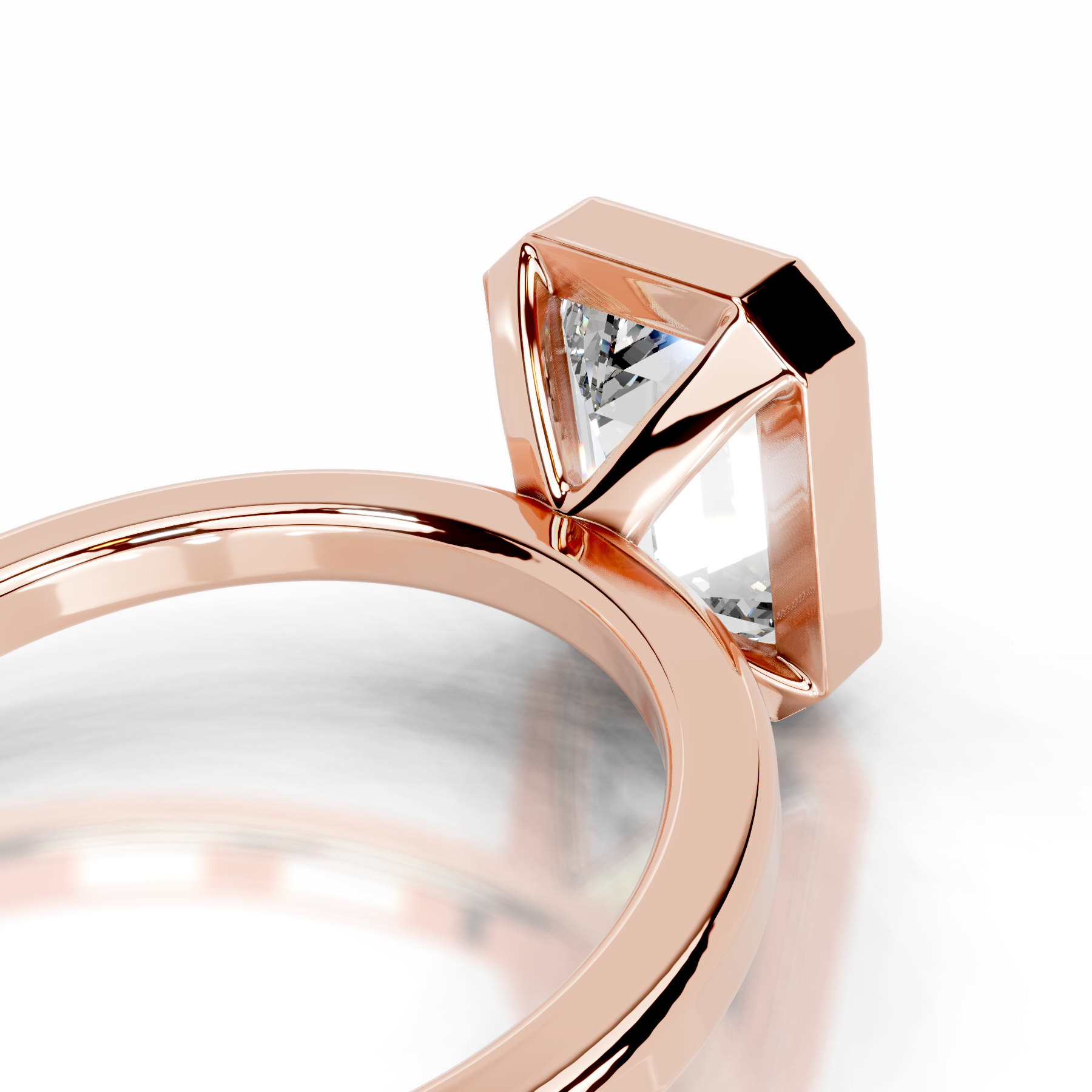 Dima Diamond Engagement Ring (2 Carat) -14K Rose Gold、mySite、hinf8tx79