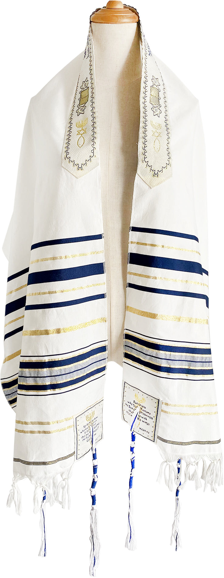  Holy Land Market Messianic Christian Shawl/Tallit - The Messiah Tallit - Medium Size (72 x 32 Inches)、mySite、elrpsem3k