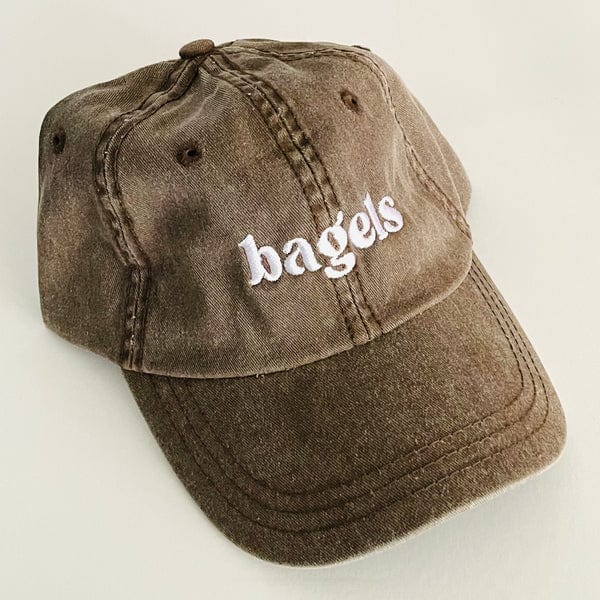 Unisex Bagels Baseball Cap - Brown、mySite、topwebapps