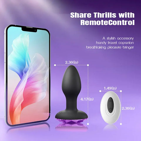 Purple Diamond Anal Vibrator