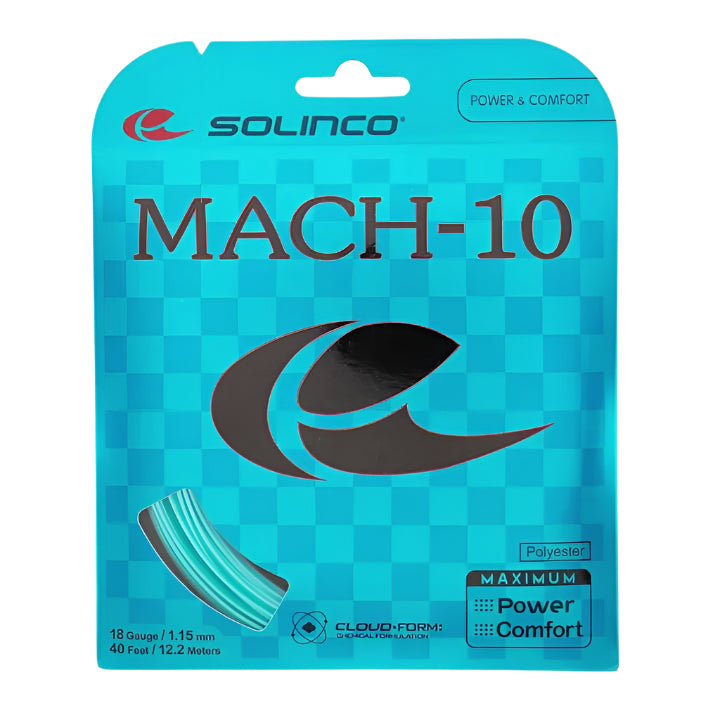 Solinco Mach-10 18/1.15 Tennis String (Blue)