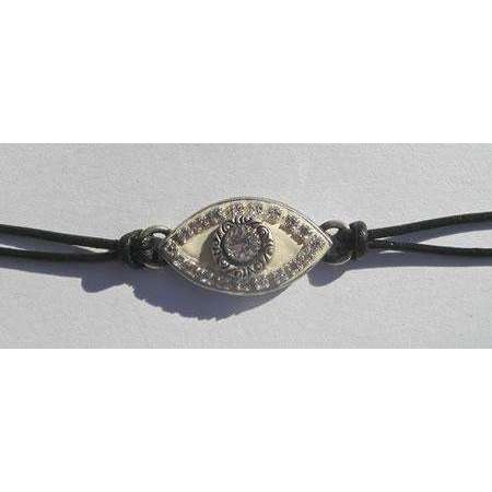 Michal Golan Crystal and Enamel Evil Eye Bracelet、mySite、topwebapps