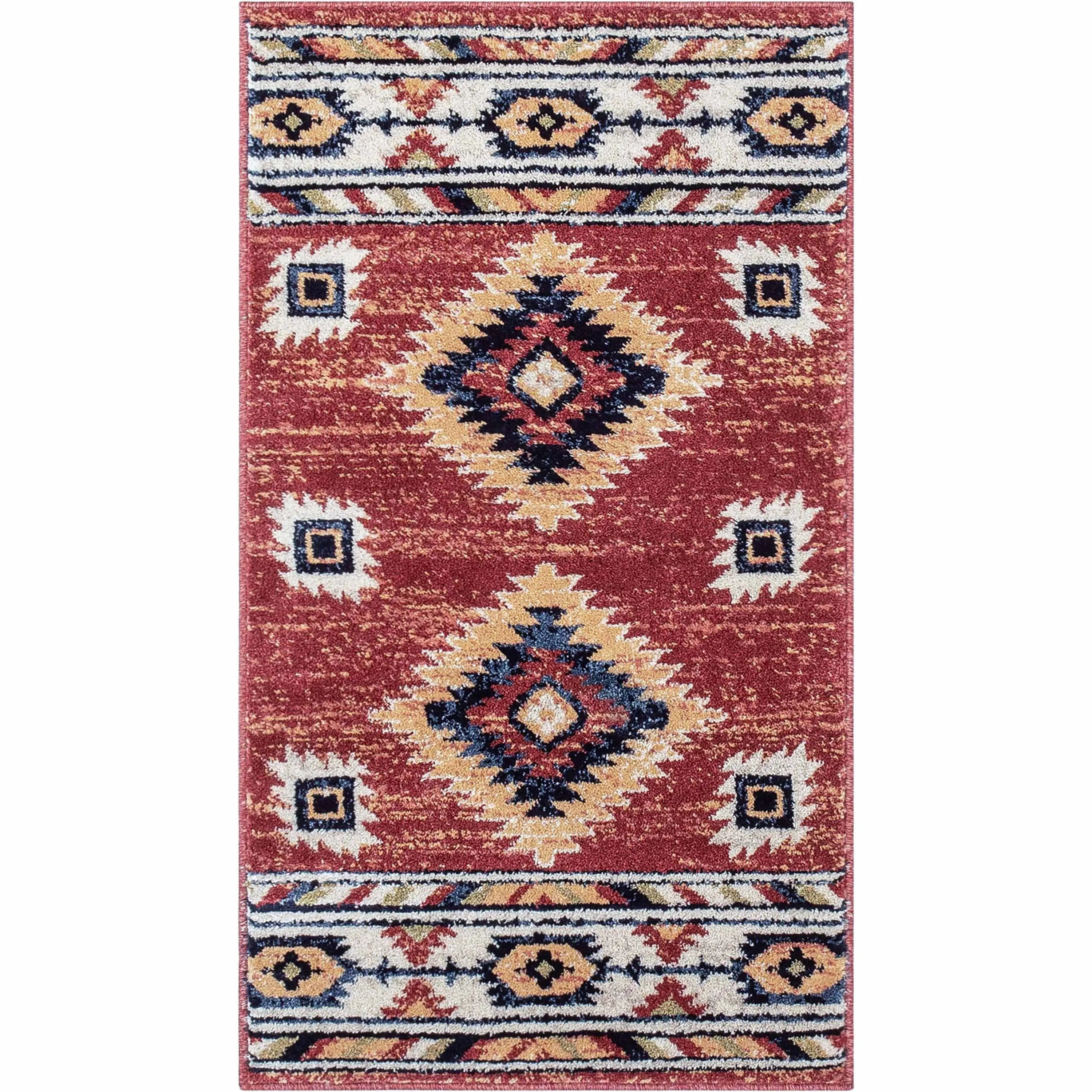 Lea Crimson Traditional Southwestern Tribal Rug、mySite、gigharbornorthrealestate