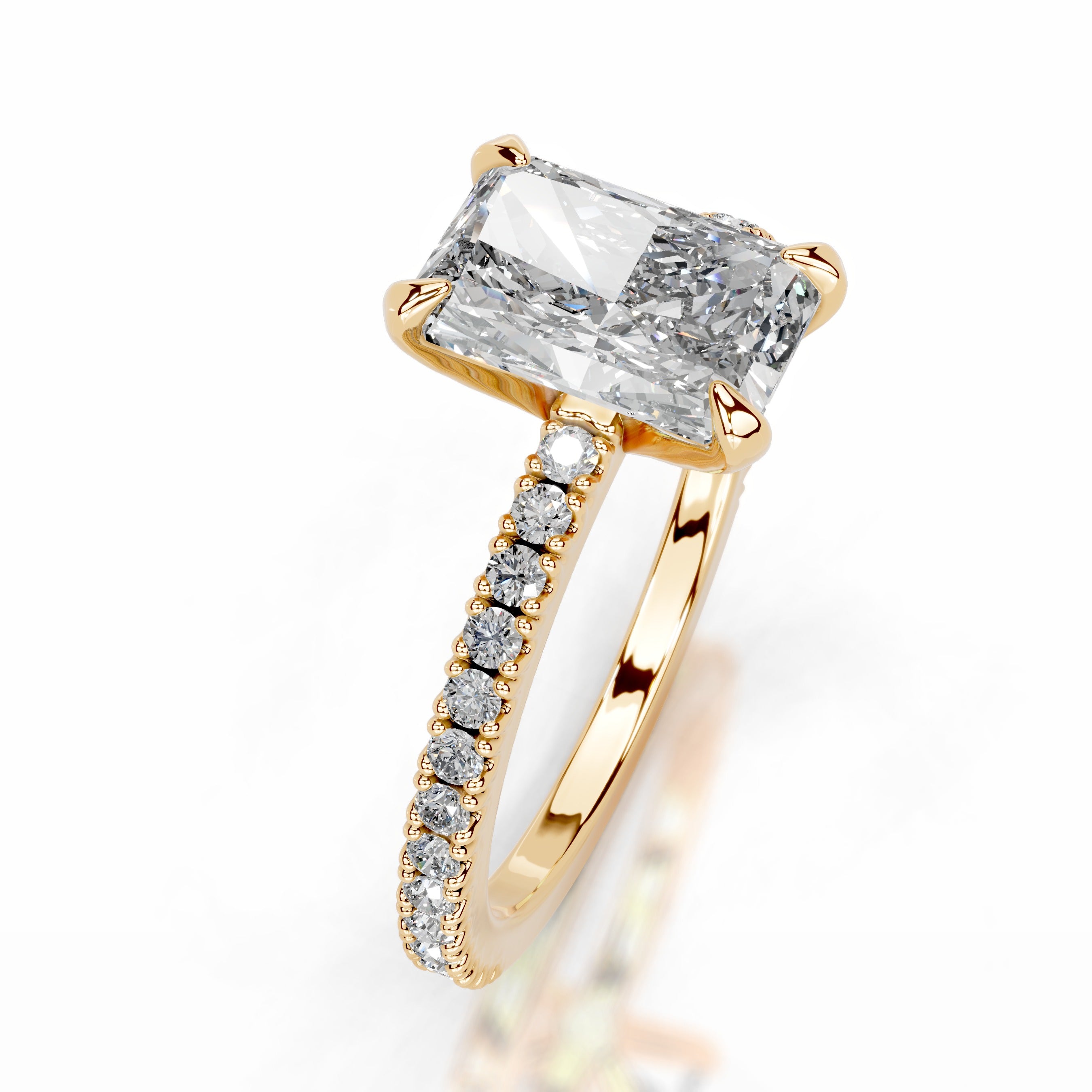 Luisana Lab Grown Diamond Ring - 18K Yellow Gold、mySite、hinf8tx79