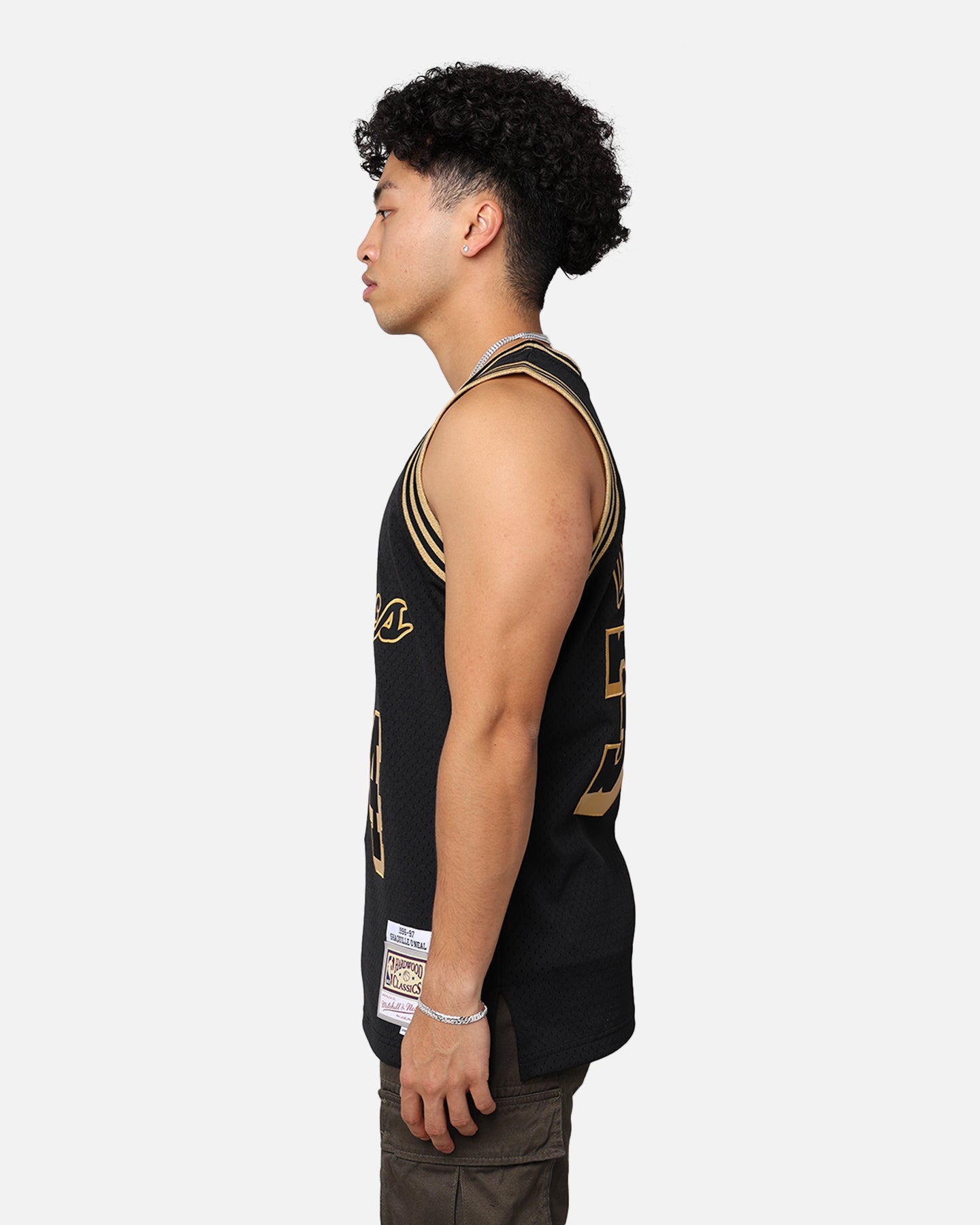 Mitchell & Ness Los Angeles Lakers Shaquille O'Neal '96-97 Swingman Jersey Black/Gold、mySite、zt4zffjzw