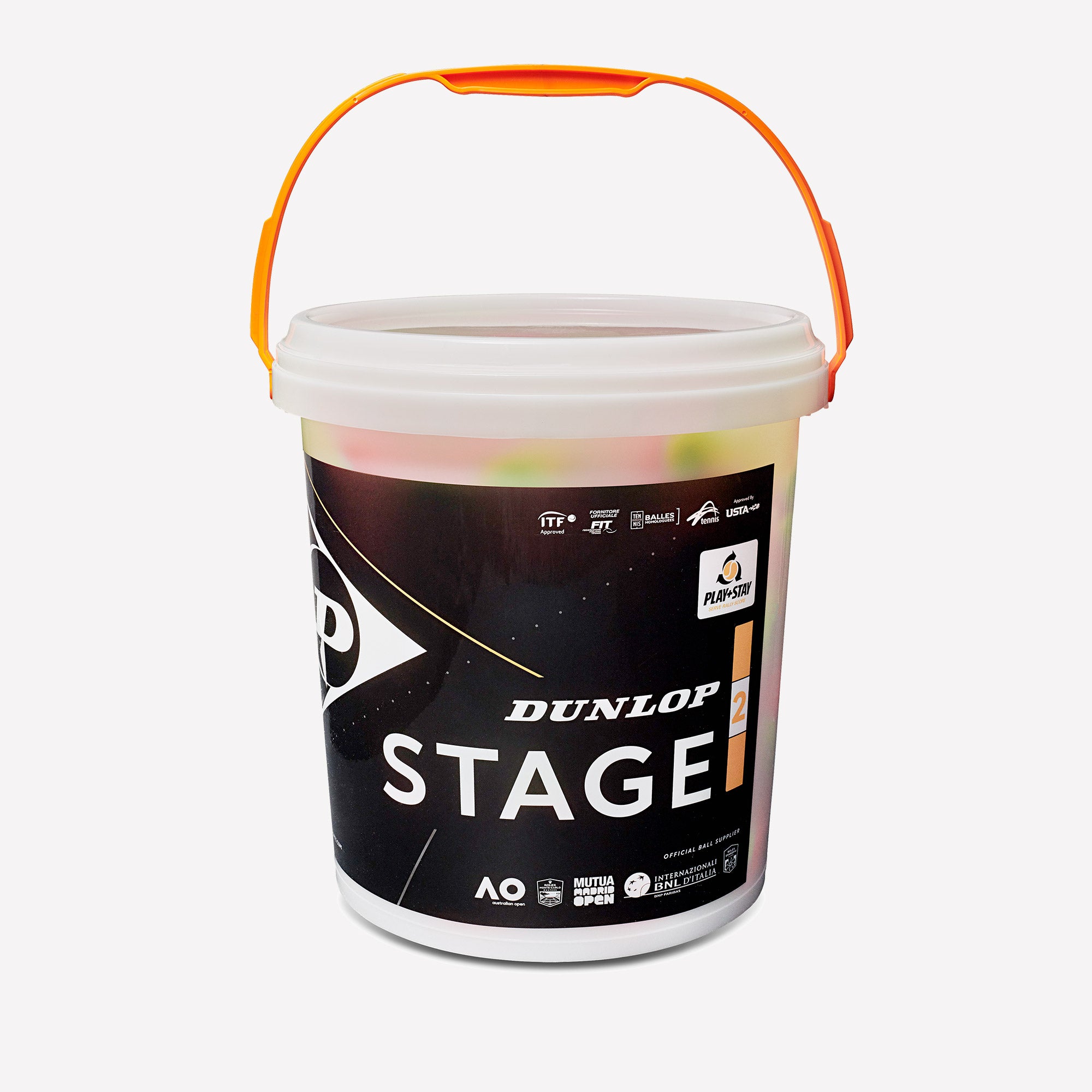 Dunlop Stage 2 Orange 60 Tennis Balls Bucket