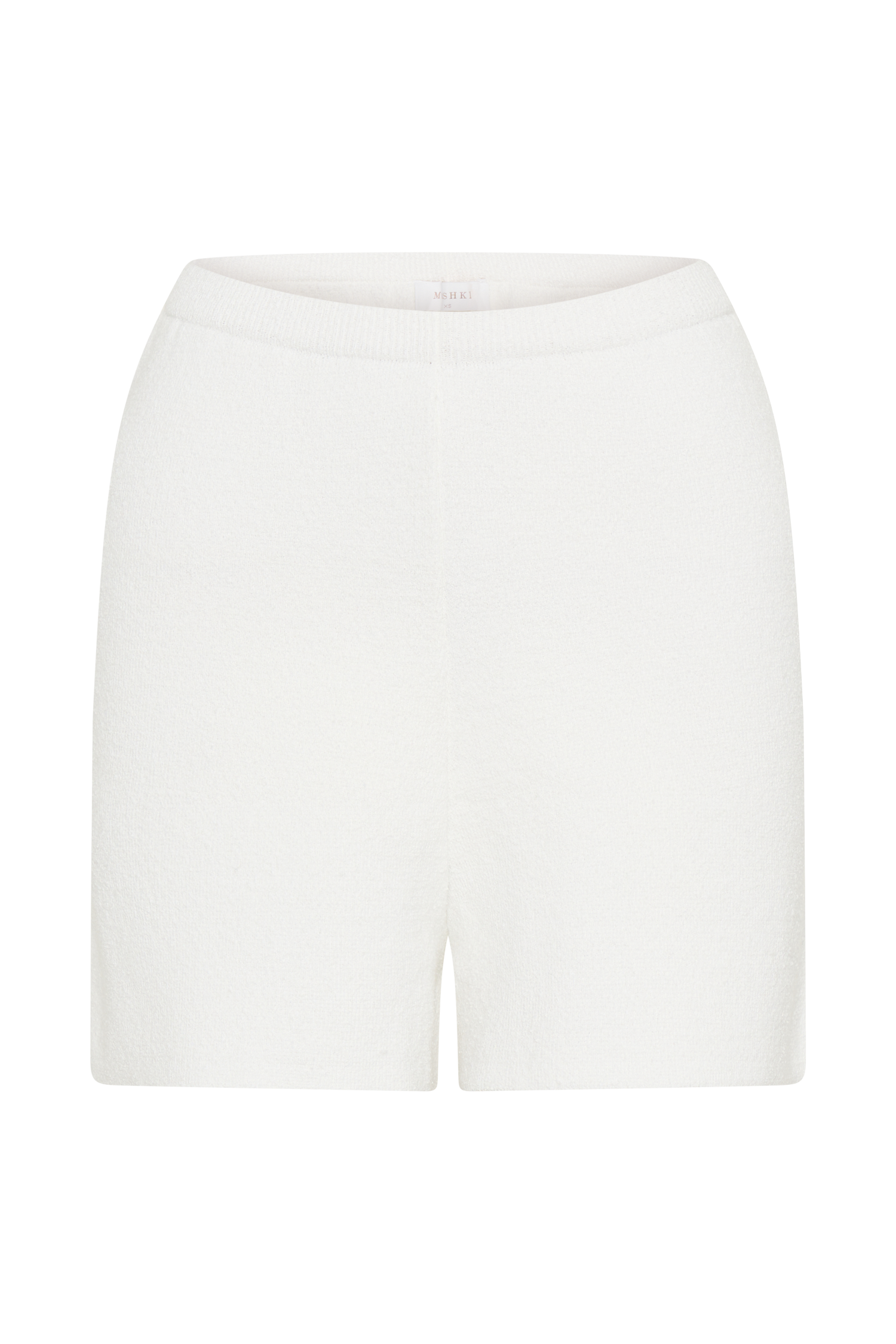 Malika Knit Shorts - White、mySite、solidvoid