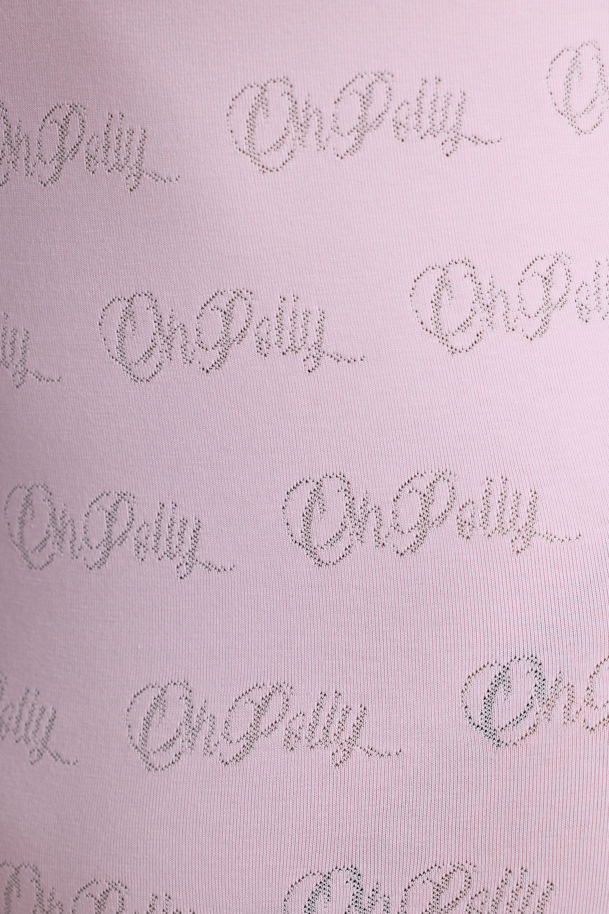 Strappy Low Back Pointelle Romper in Baby Pink、mySite、solidvoid