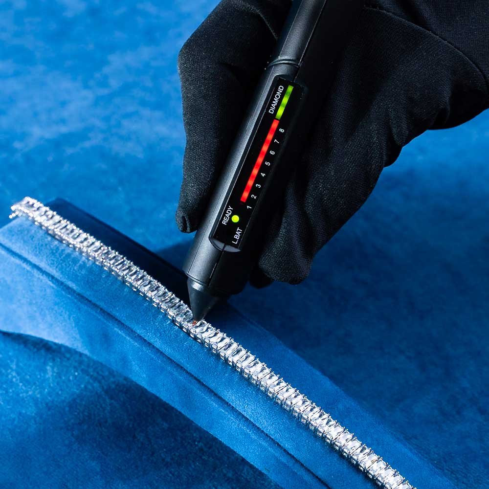 8MM Moissanite Baguette Tennis Bracelet 14K Gold、mySite、hinf8tx79