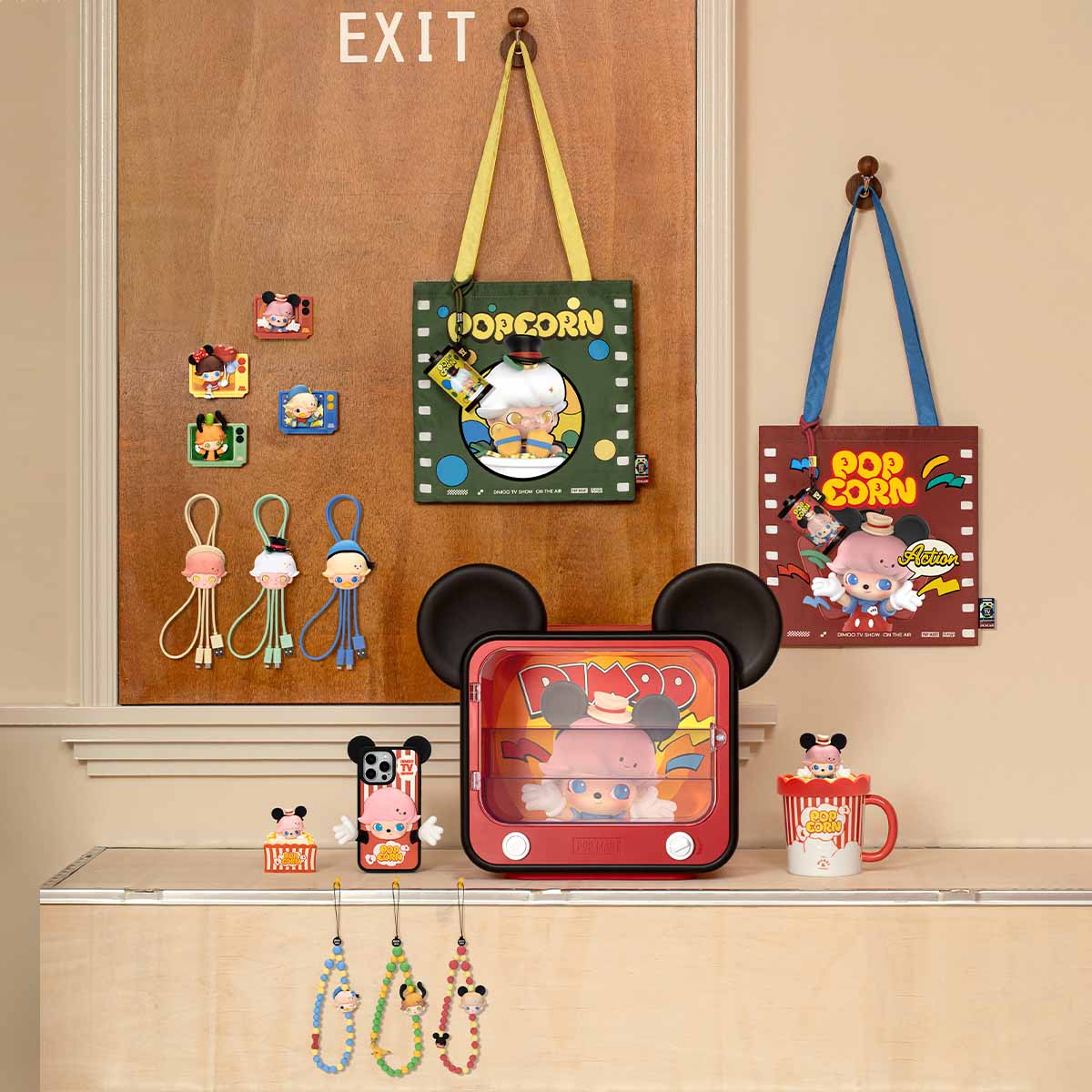  【NEW】POP MART DIMOO WORLD × DISNEY Series-Mobile Phone Lanyard Blind Box、mySite、greenlandpopulation