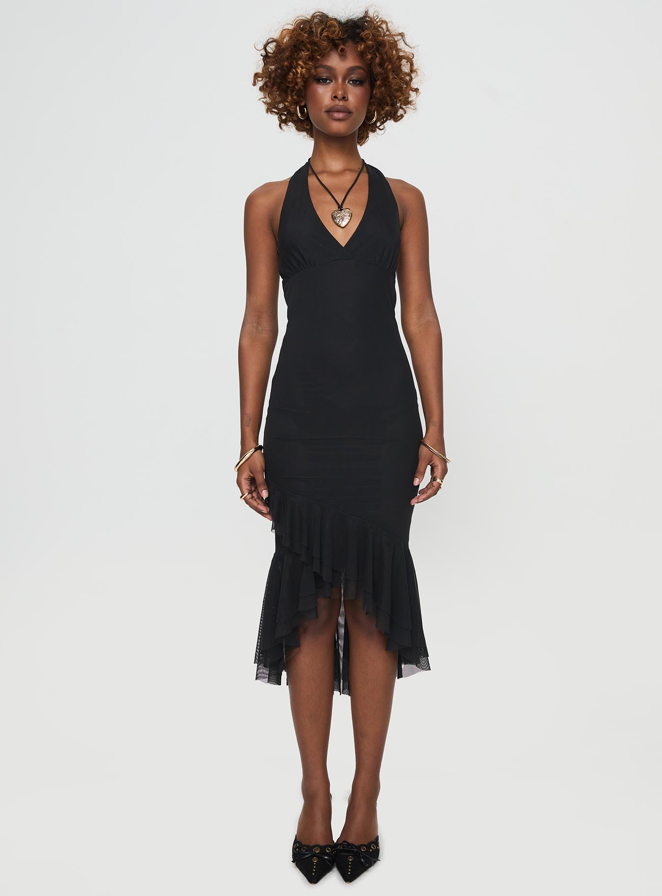 Amadeus Midi Dress Black、mySite、solidvoid