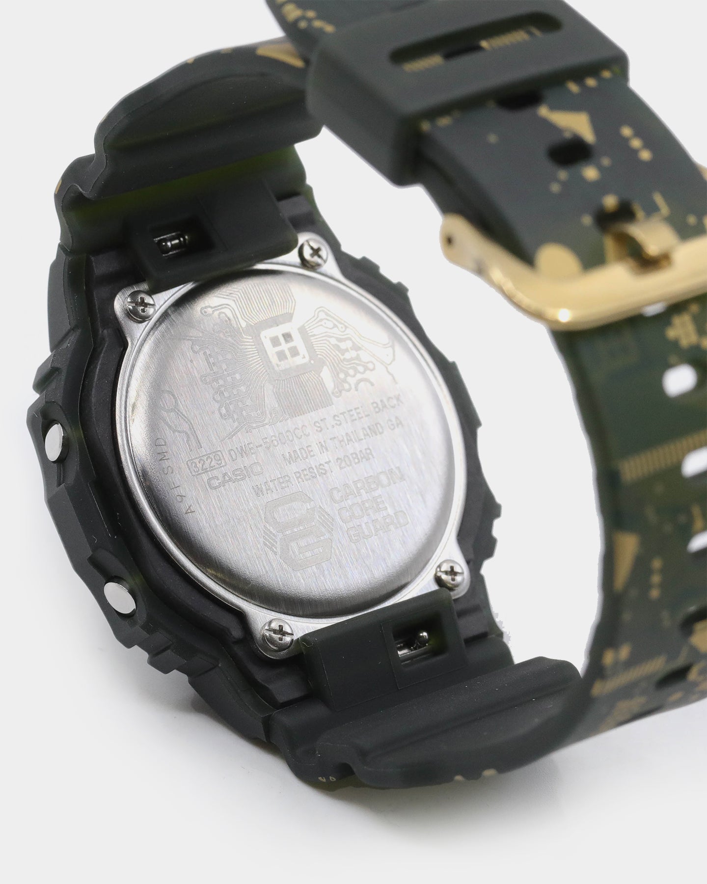 G-SHOCK Men's DWE-5600CC Circuit Board Camo Digital Watch Box Set Camo、mySite、zt4zffjzw