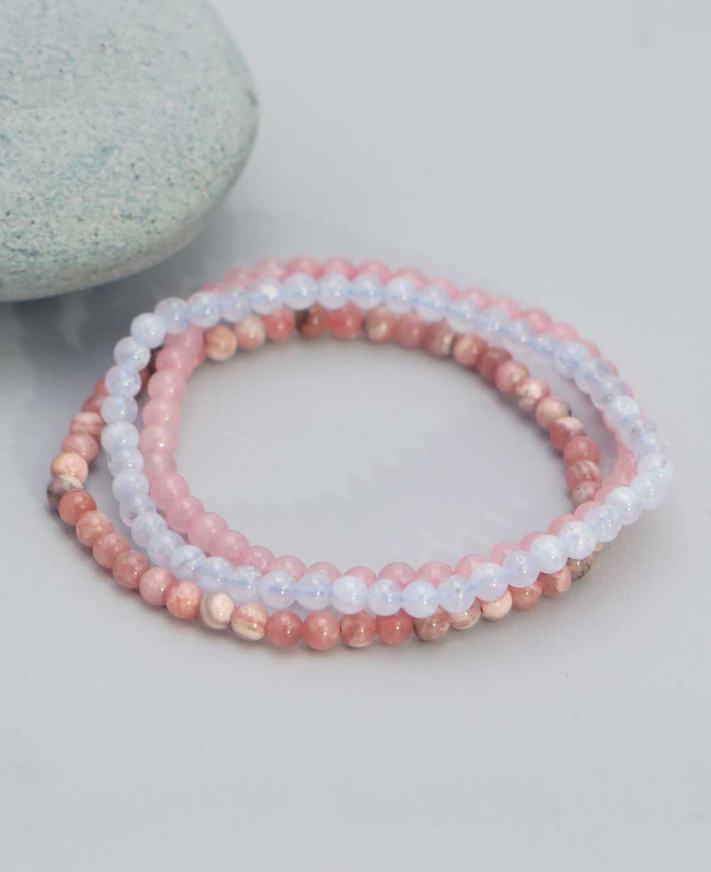 Gemstone Energy Bracelets for Love and Connection, Set of 3、mySite、topwebapps