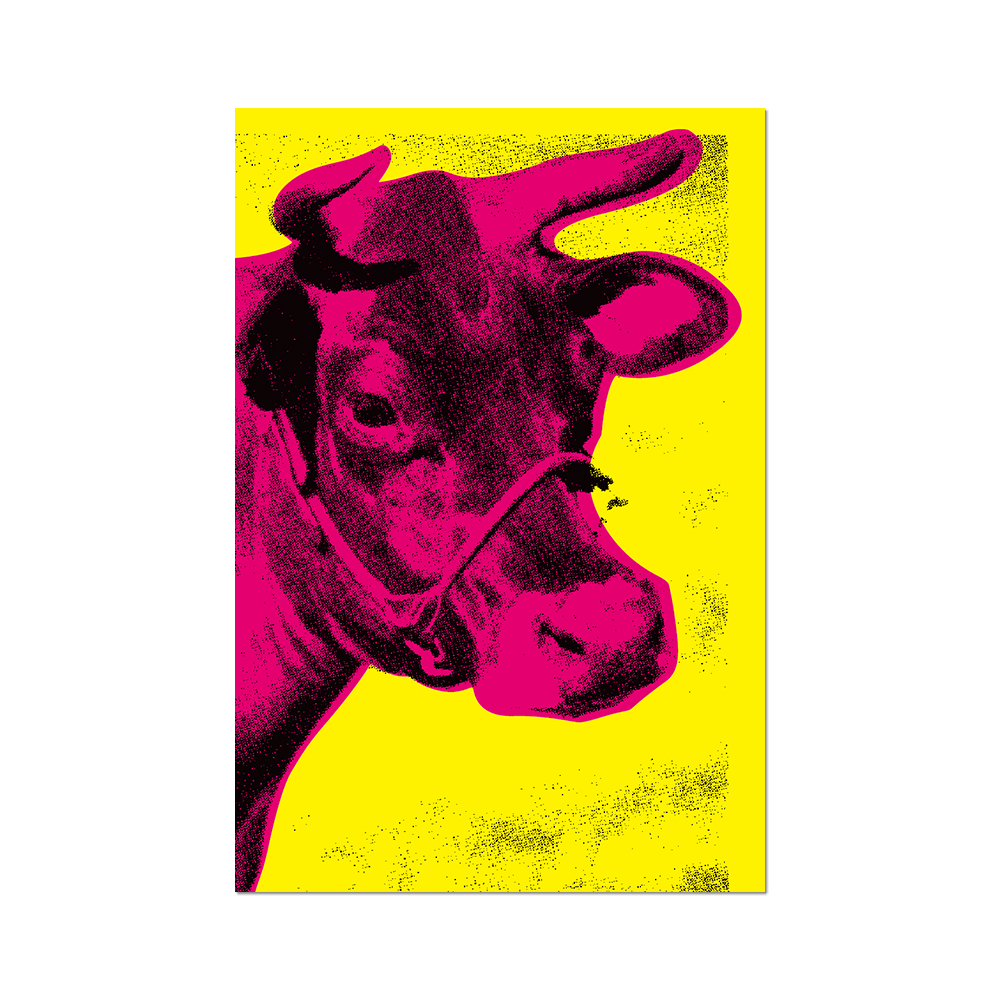  Andy Warhol's Cow Vinyl Sticker Decal、mySite、ghnorth