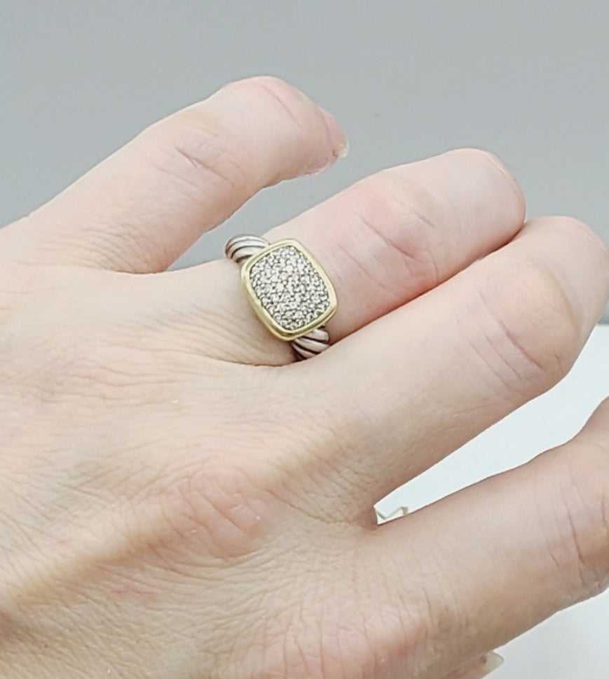 David Yurman Noblesse Ring With Diamonds & Gold、mySite、hinf8tx79
