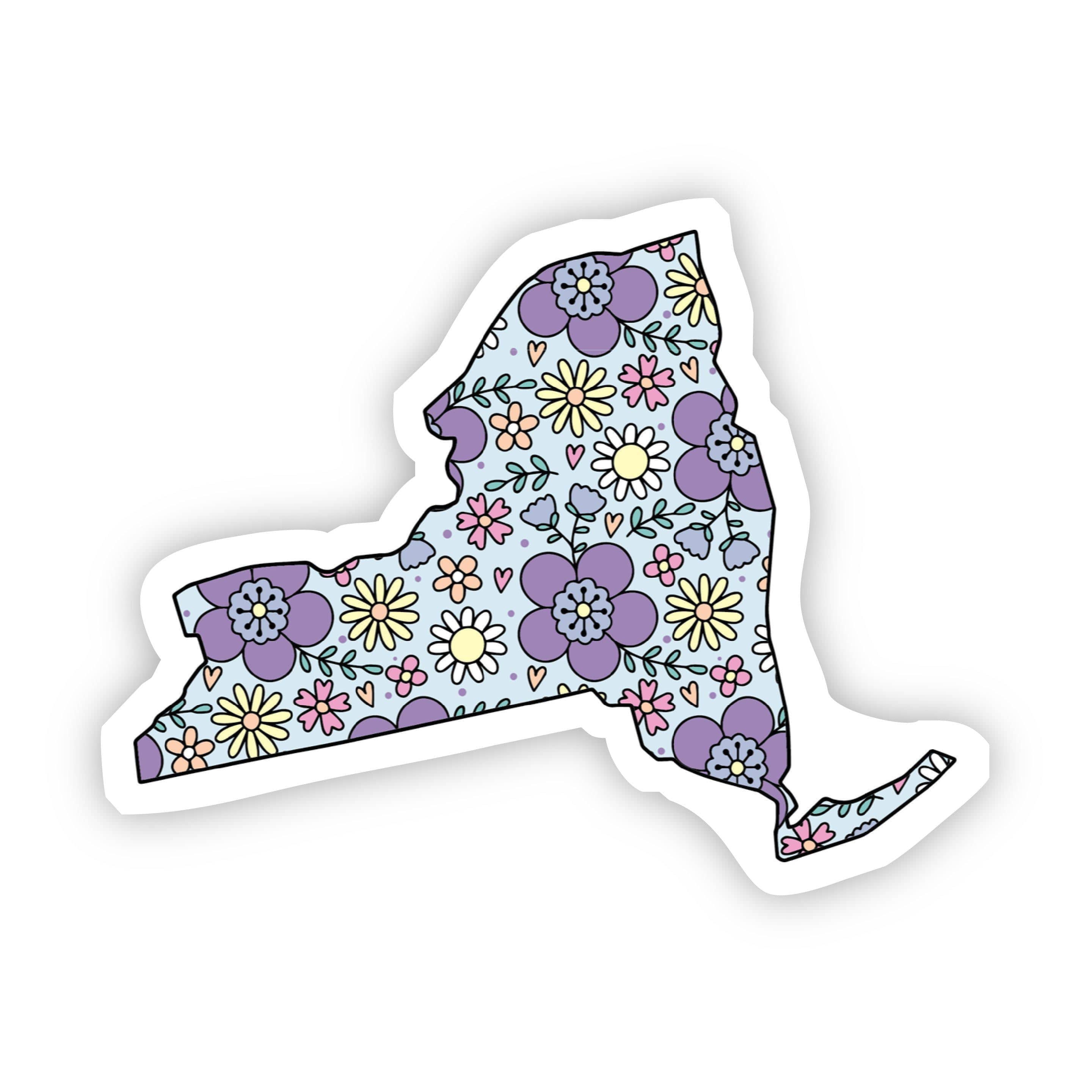  New York Floral Sticker、mySite、elrpsem3k