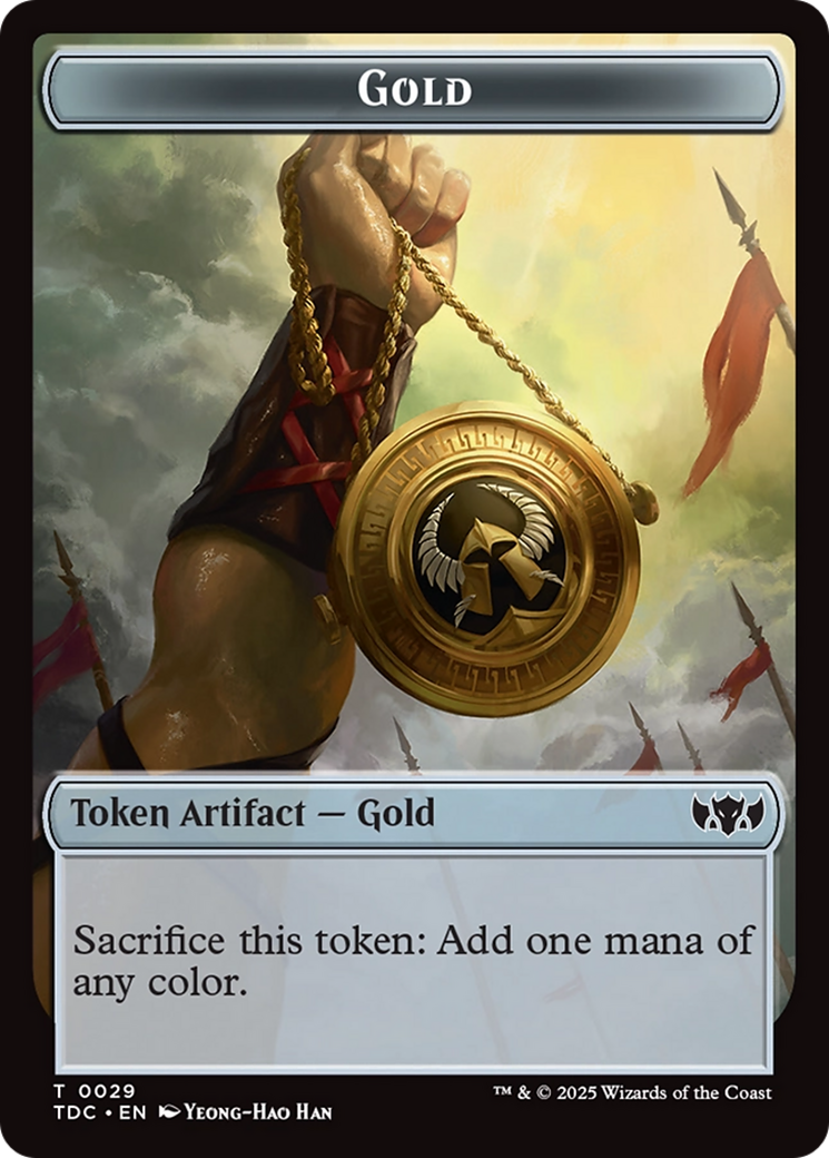 Elemental (0016) // Gold Double-Sided Token Tarkir: Dragonstorm Commander Tokens、mySite、waistdrama
