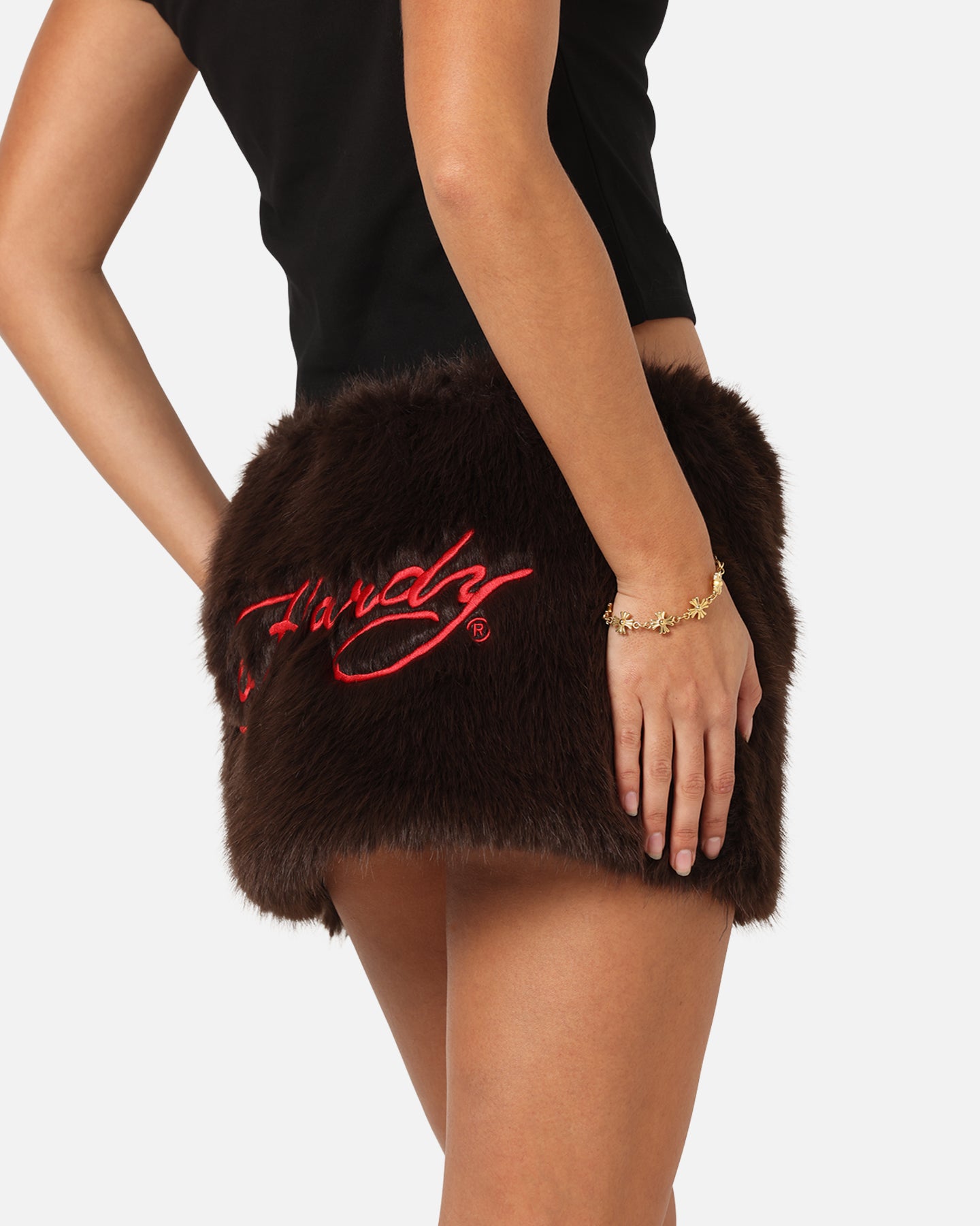 Ed Hardy Women's Bizzard Mini Skirt Brown、mySite、zt4zffjzw