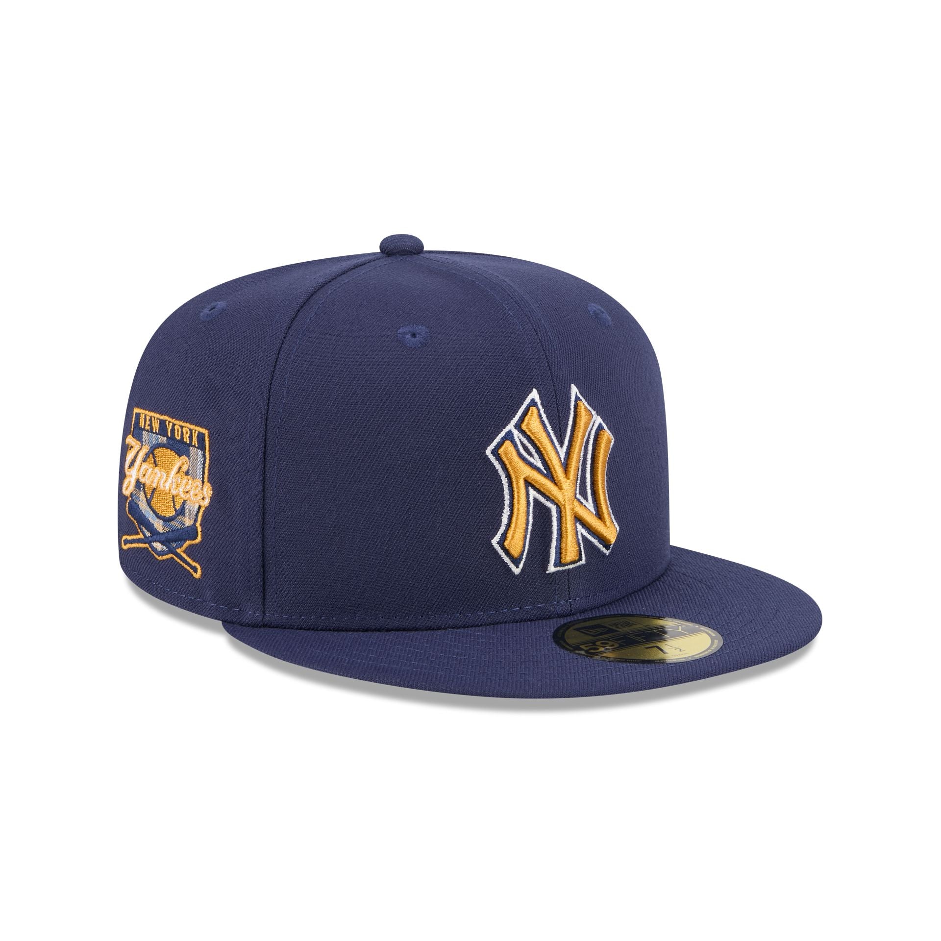 New York Yankees Blue Tartan 59FIFTY Fitted Hat、mySite、vikingsvslions