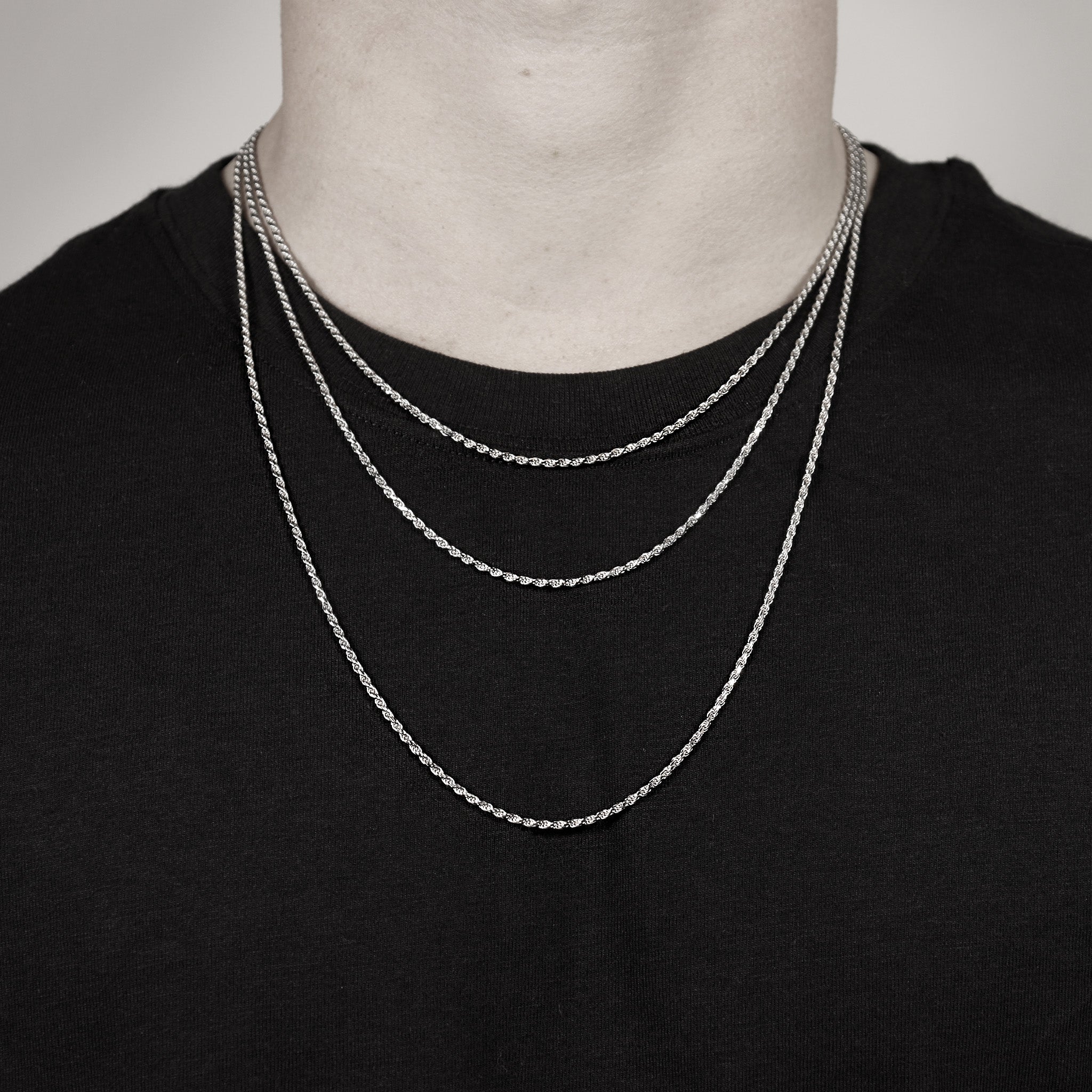 Stainless Steel Rope Chain Necklace / CHN9700、mySite、dreamappss