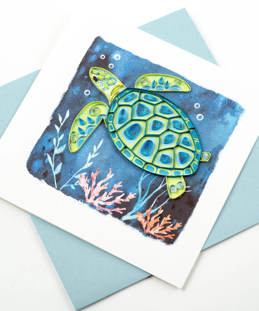  Decorative Sea Turtle Greeting Card、mySite、elrpsem3k