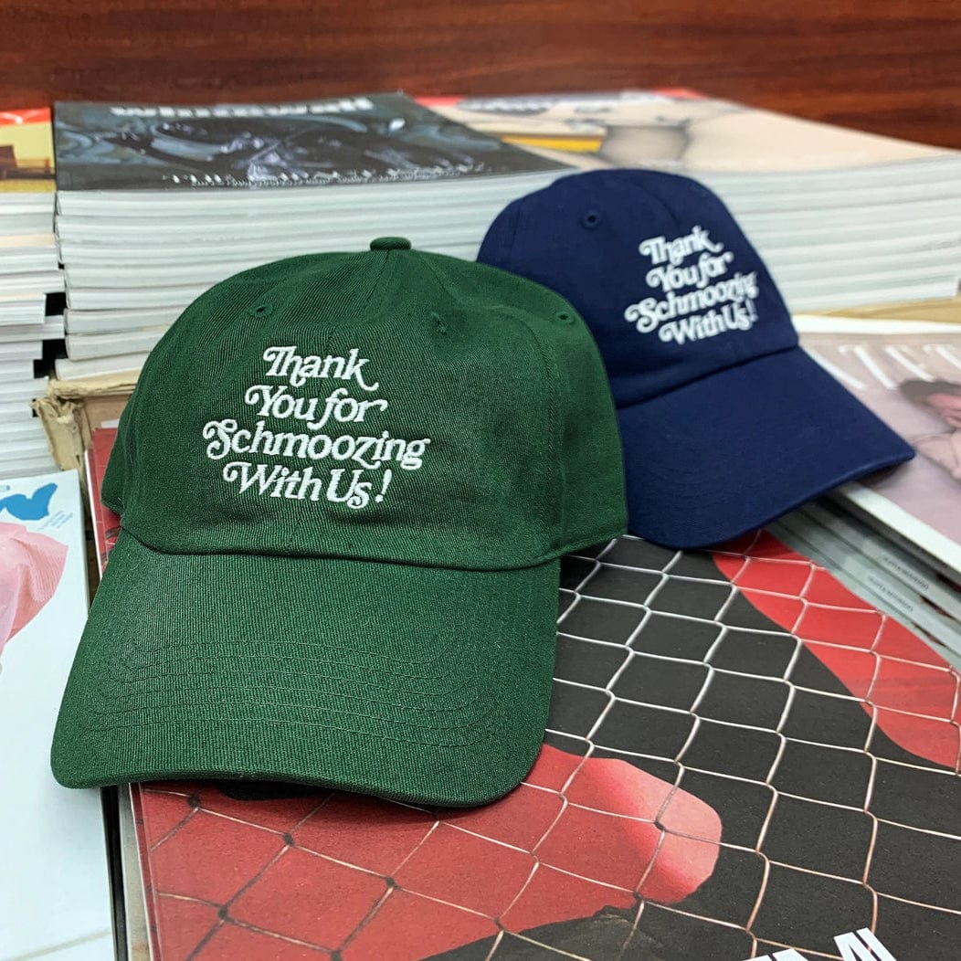 Thank You for Schmoozing With Us Hat – Blue or Green、mySite、topwebapps