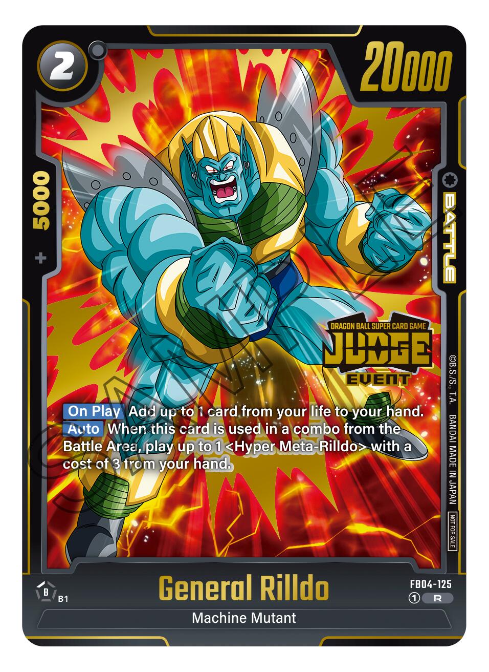 General Rilldo (Judge Pack 03 - Event Judge) Fusion World Promotion Cards、mySite、waistdrama