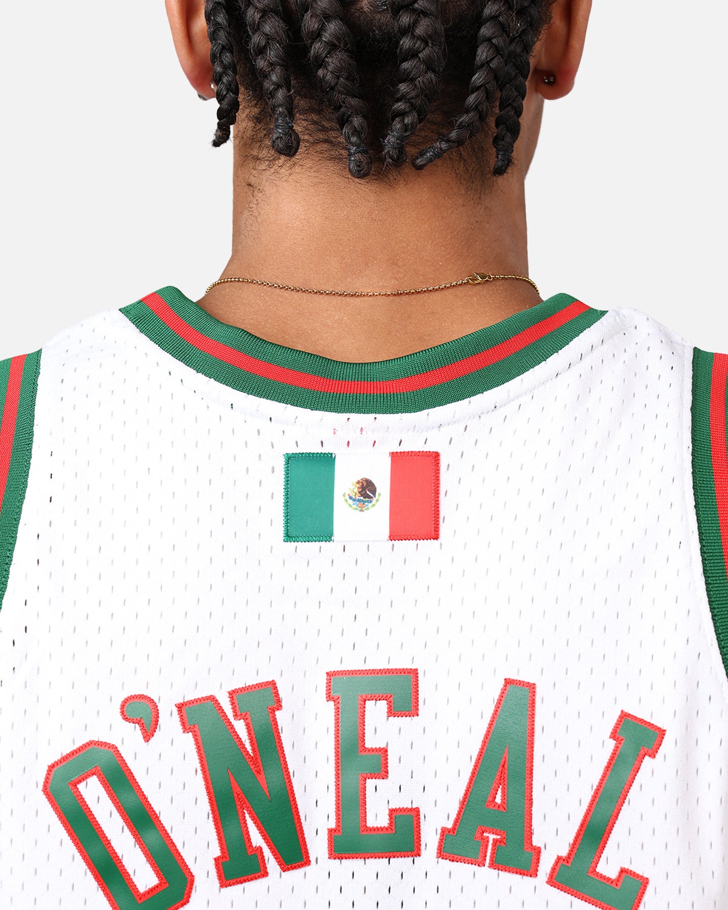 Mitchell & Ness Los Angeles Lakers Shaquille O'Neal 'Viva Mexico' '96-97 Swing Jersey White/Green、mySite、zt4zffjzw