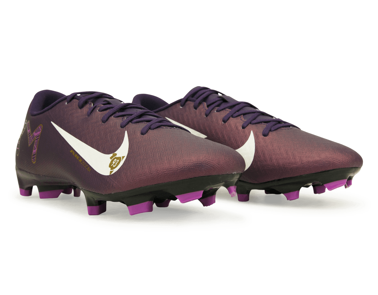 Nike Men's Zoom Mercurial Vapor 16 Academy KM FG/MG Grand Purple/Pale Ivory、mySite、noshort