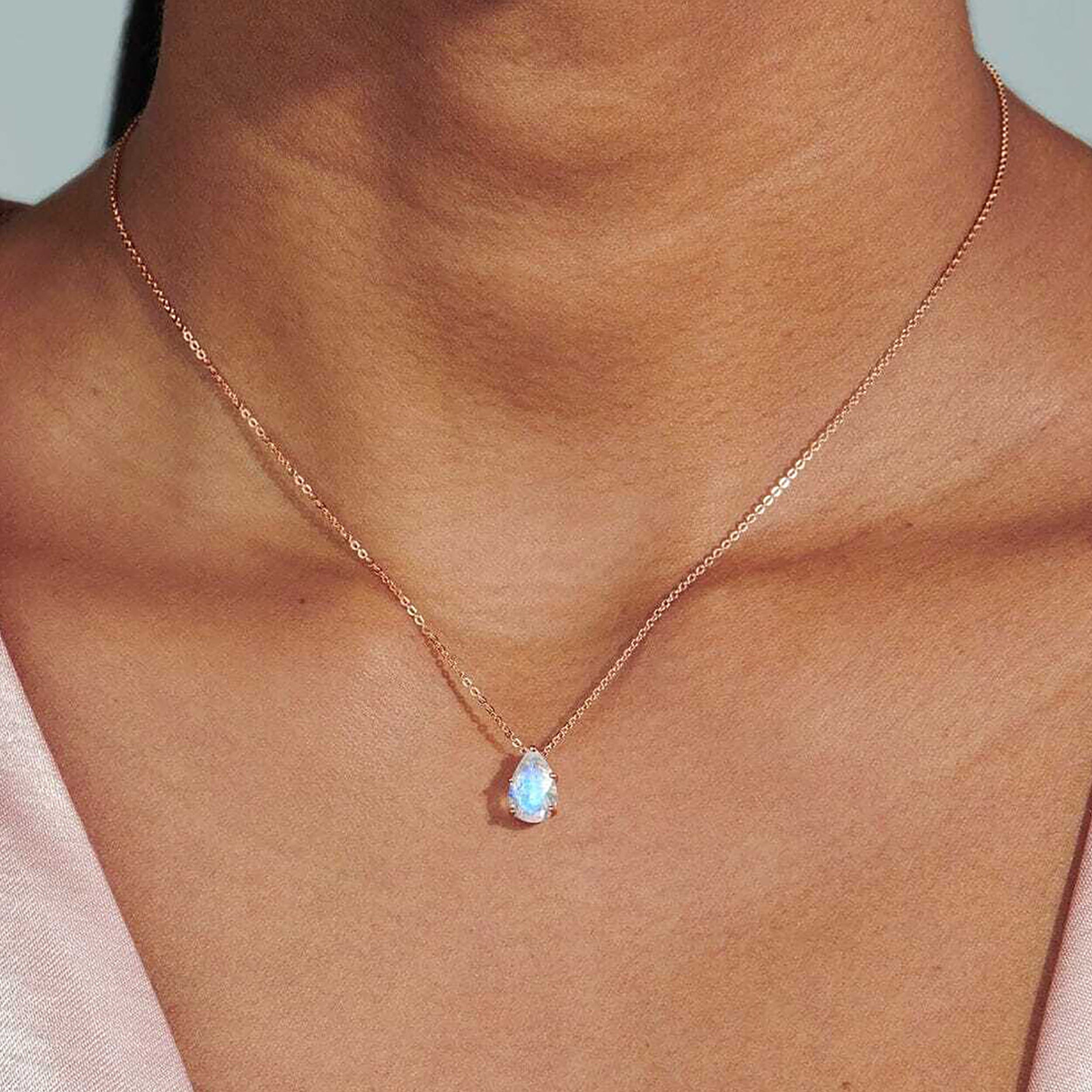 Moonstone Necklace - Bright Drop、mySite、hinf8tx79