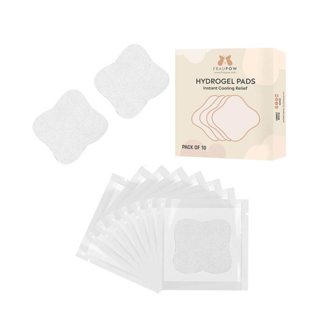  Fraupow Hydrogel Breast Pads - 10 Pack - White、mySite、merchandisen