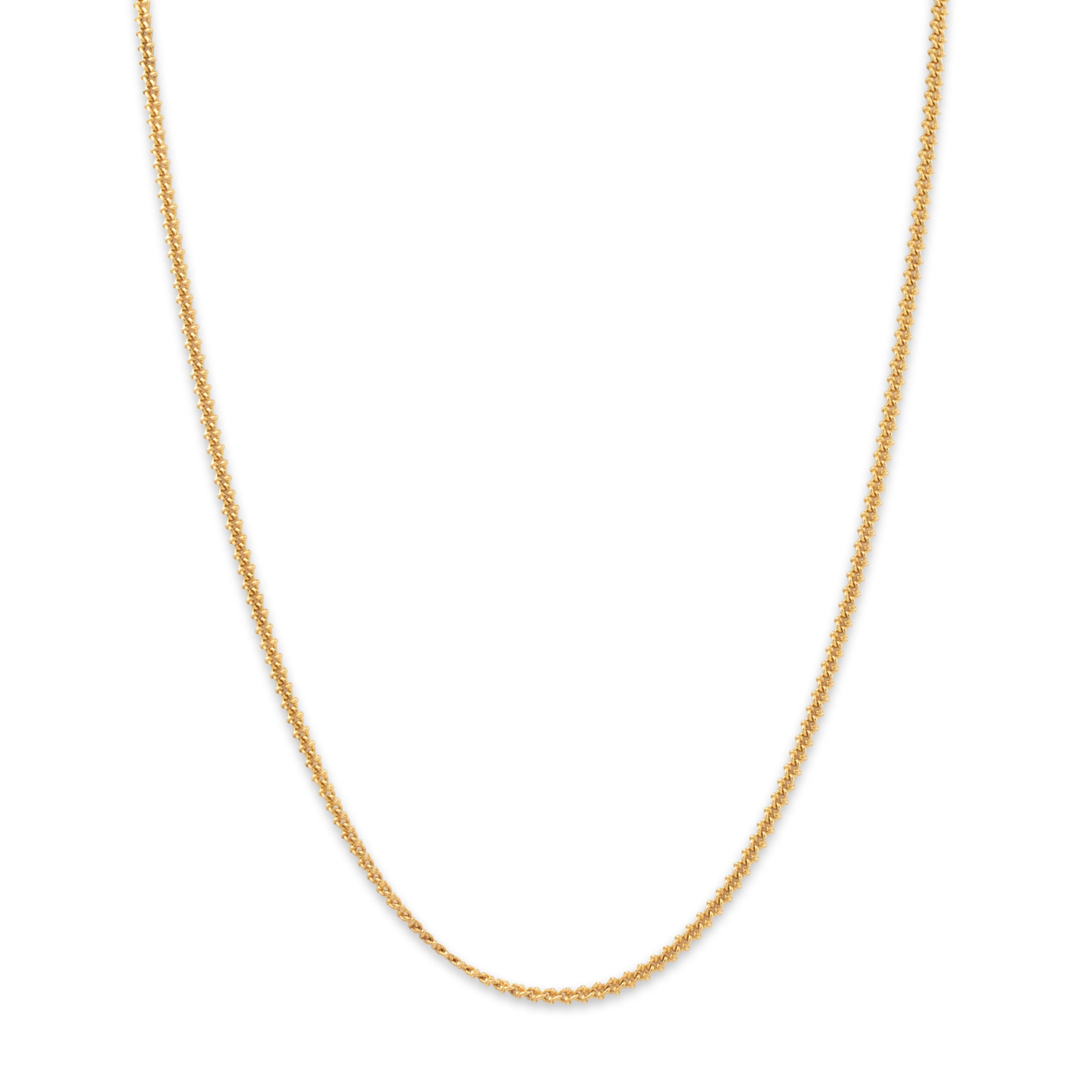 Vintage 18k Yellow Gold Chain Necklace 17.75、mySite、hinf8tx79