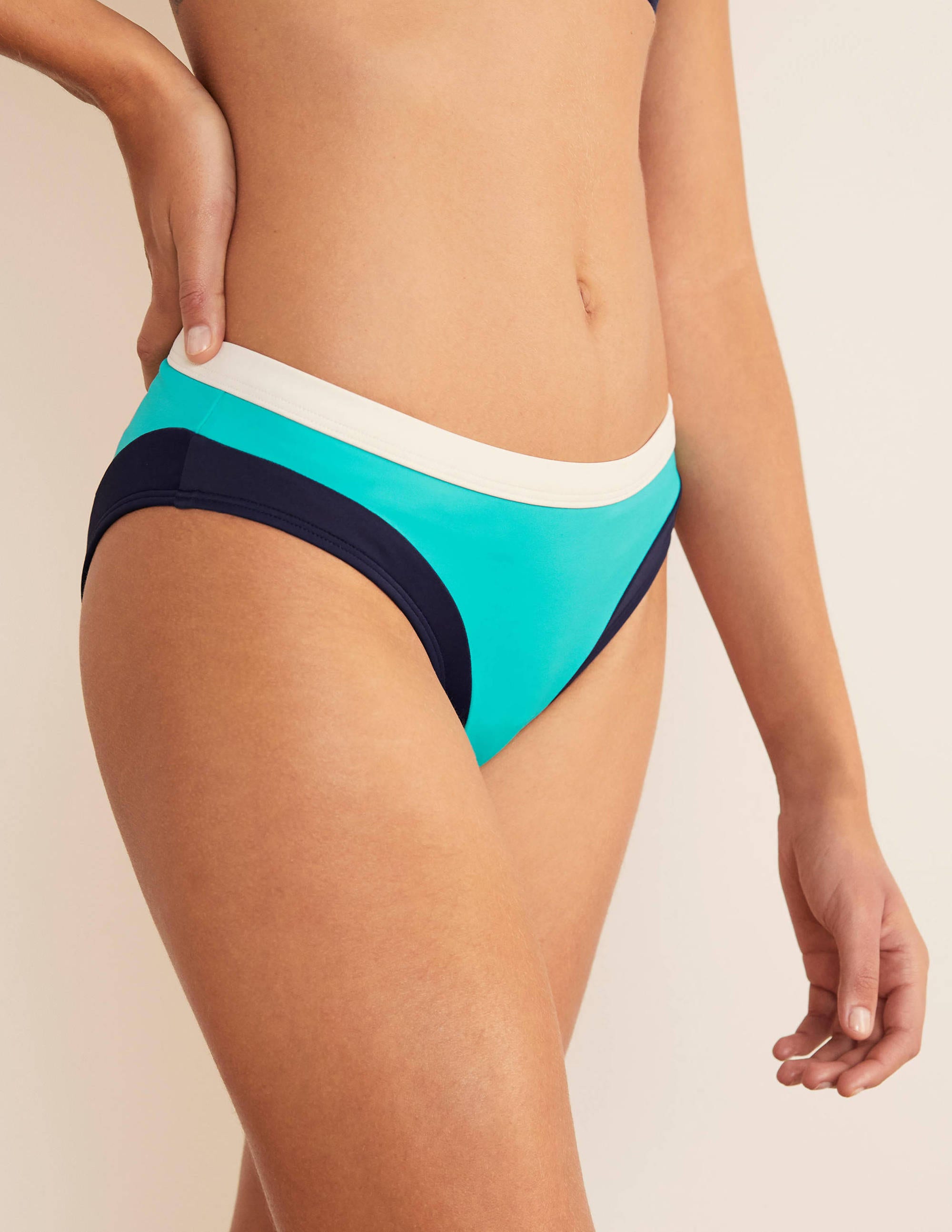  Santorini Bikini Bottoms-Turquoise Colourblock、mySite、ashleygrahame