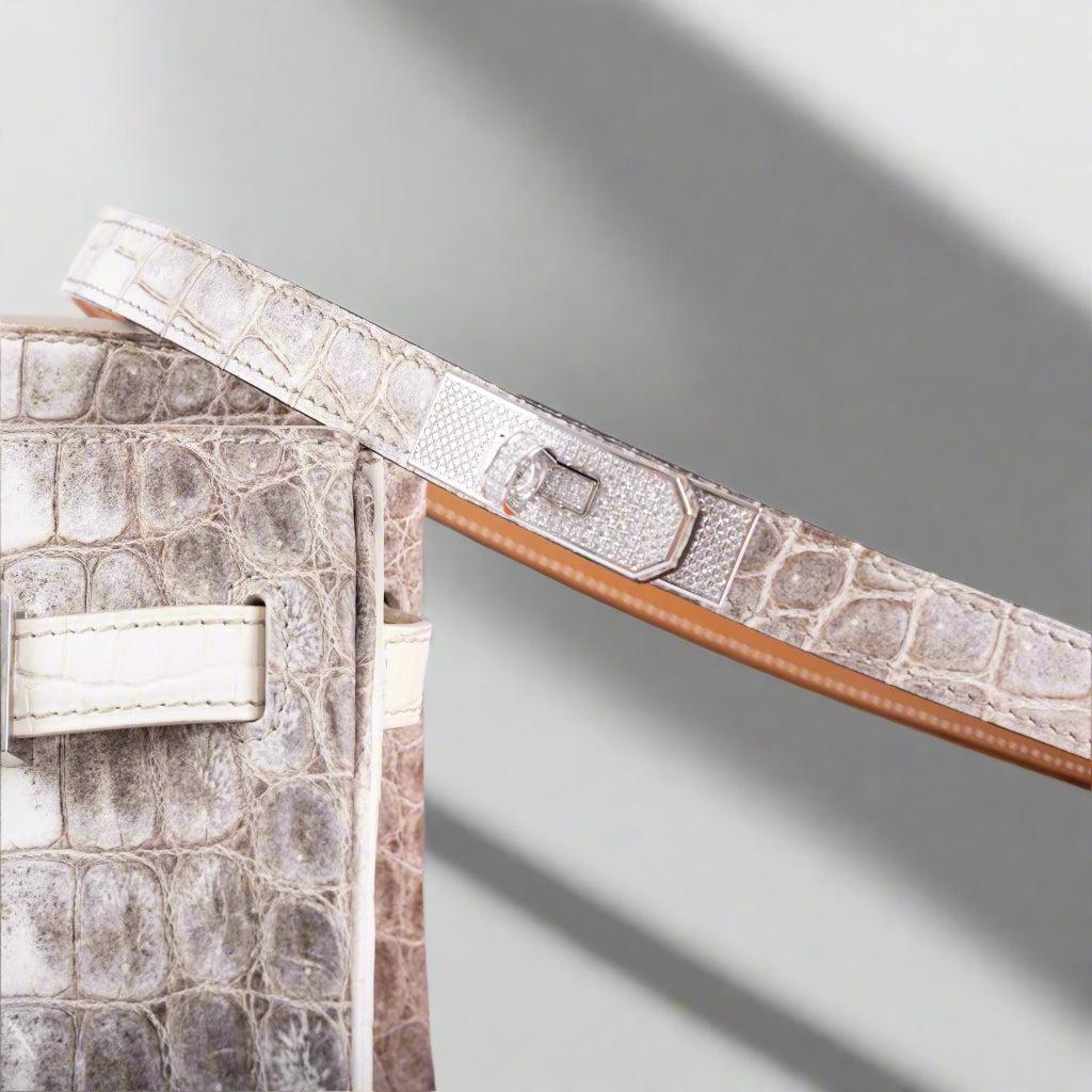 Hermès Diamond Himalaya Kelly Belt Matte Nilo Crocodile 18K White Gold & Diamond Hardware、mySite、garminoutage.com