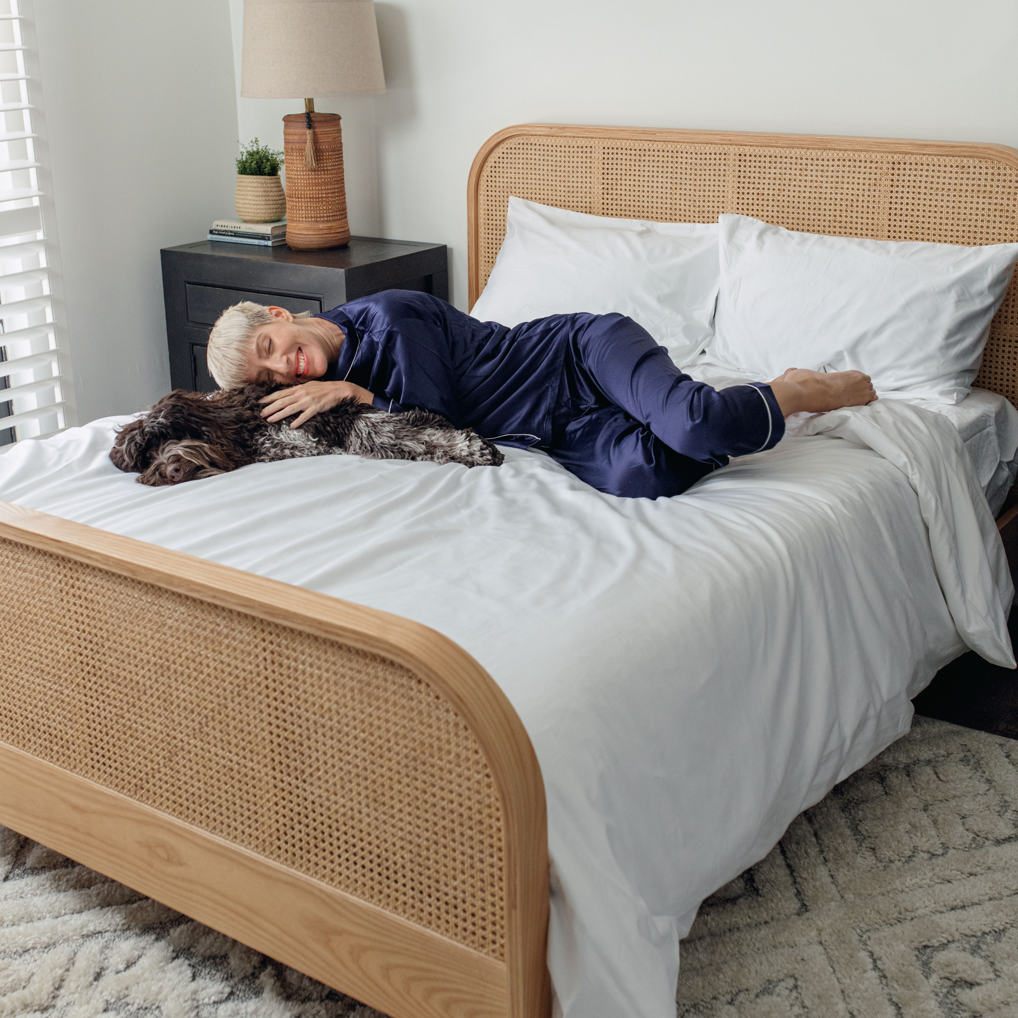 PupSheets™ Hair Resistant, Antimicrobial & Cooling Duvet Cover and Sham Set - White、mySite、solidvoid