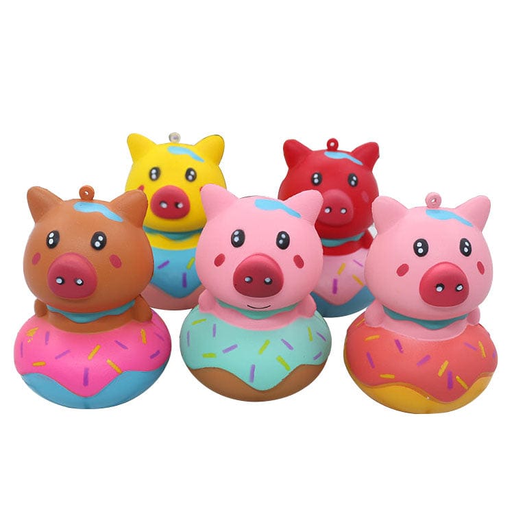 Pig in a Donut Squishy Stress Reliever So Cute! Extra Sprinkles and NO Calories!、mySite、g9winljtr