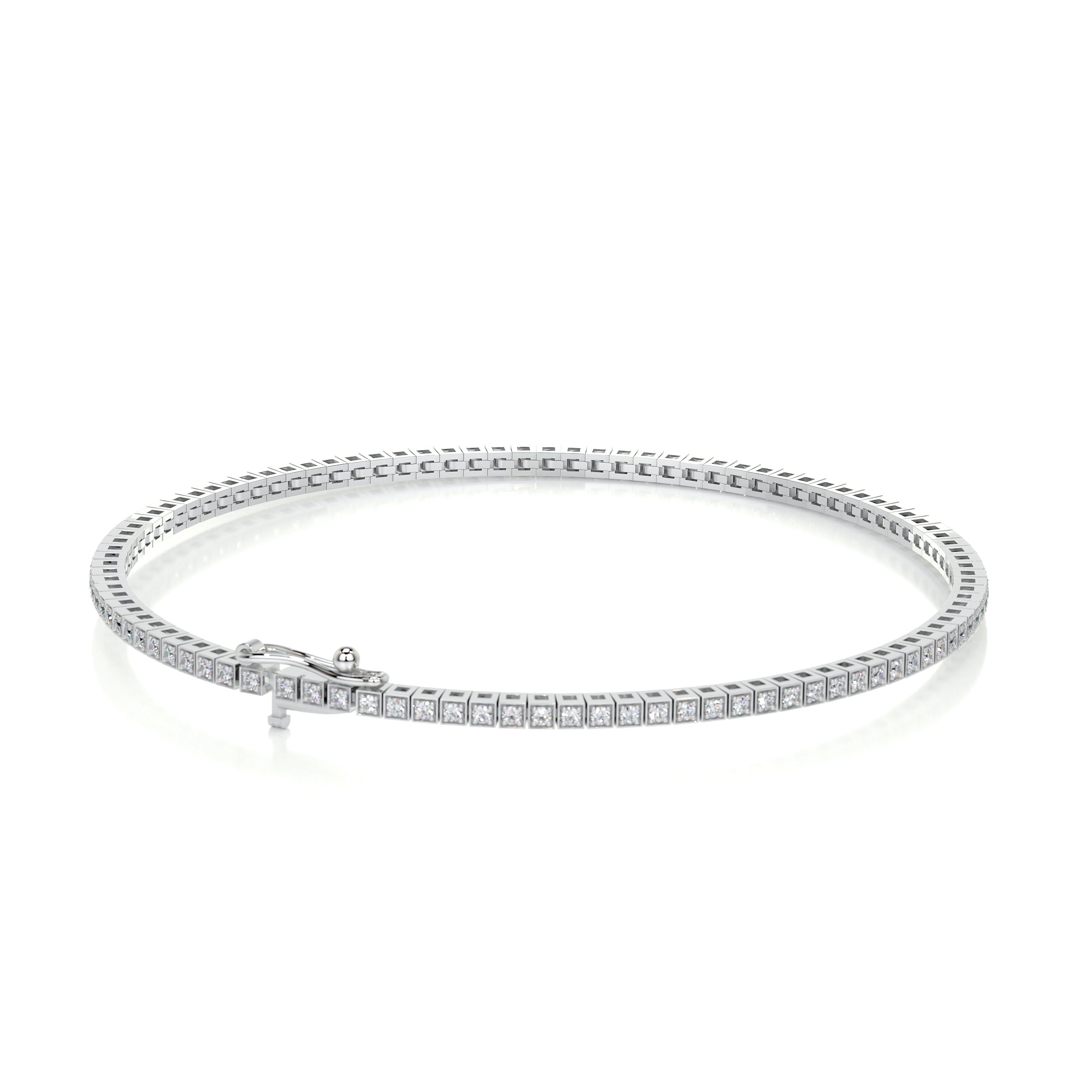Georgina Diamond Tennis Bracelet (2.00 Carat) -18K White Gold、mySite、hinf8tx79