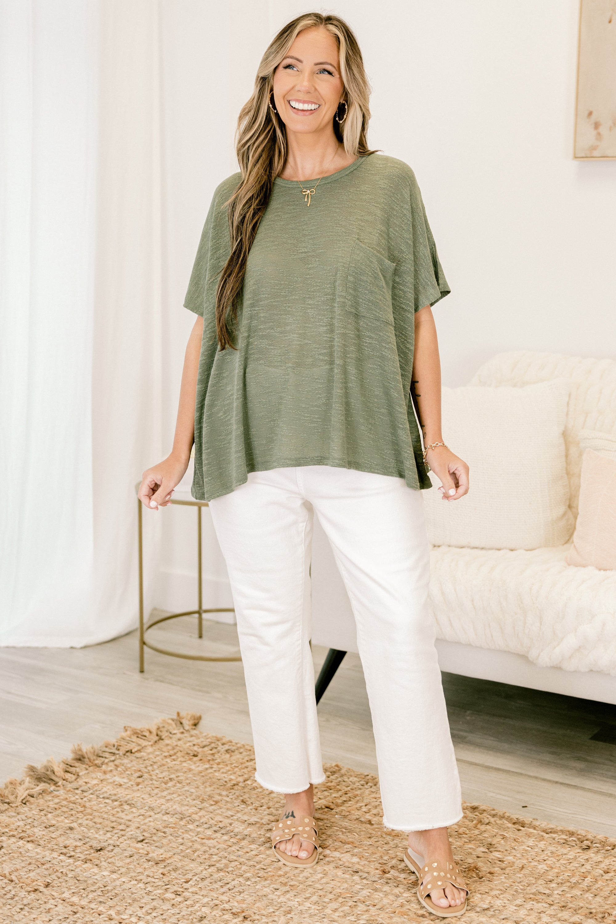  What Is The Call Top, Light Olive、mySite、justintrudeaud