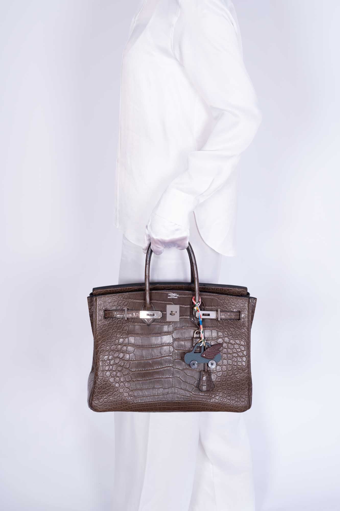 Hermès Birkin 35 Chocolate Matte Alligator Palladium Hardware、mySite、garminoutage.com