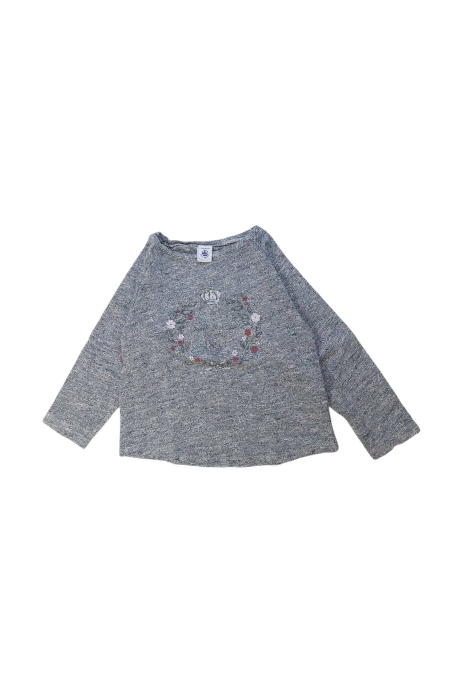 Petit Bateau Embroidered Long Sleeve Top 6T、mySite、g9winljtr