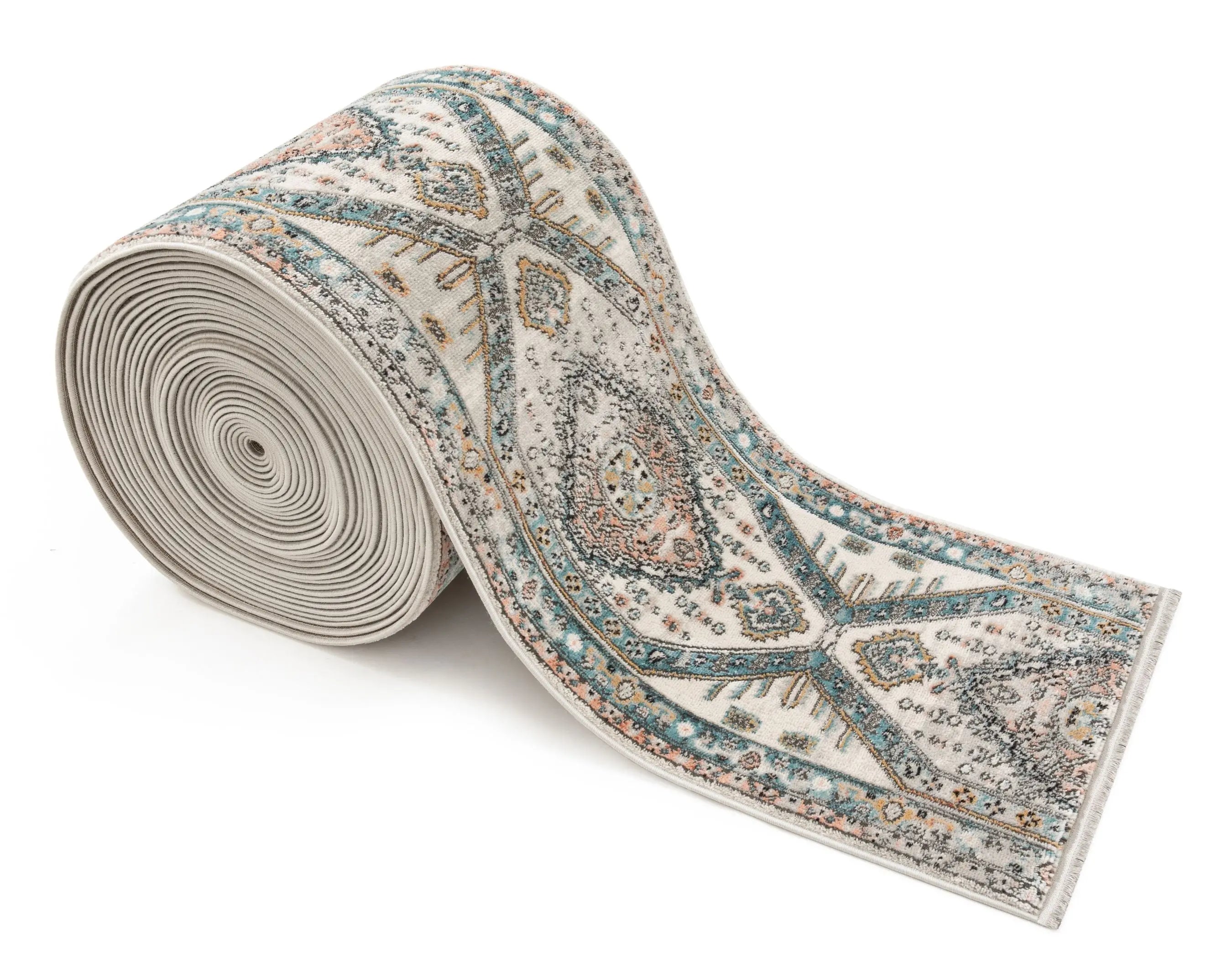 Julita Custom Size Runner Medallion Oriental Blue Choose Your Width x Choose Your Length Hallway Runner Rug、mySite、gigharbornorthrealestate