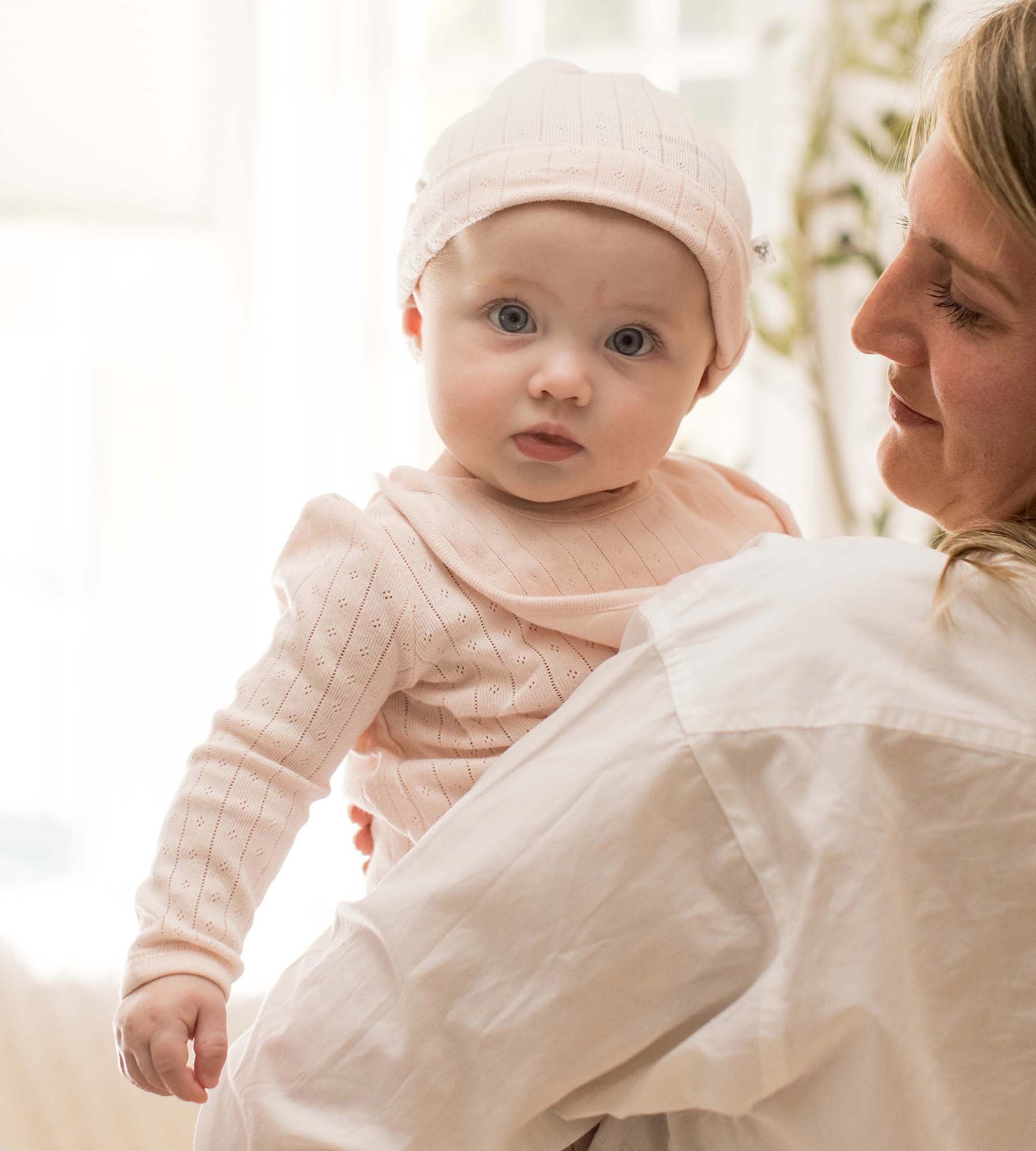  Organic Cotton Jumpsuit, Bib & Hat 3 Piece Set - Pink Sand、mySite、layawaytickets