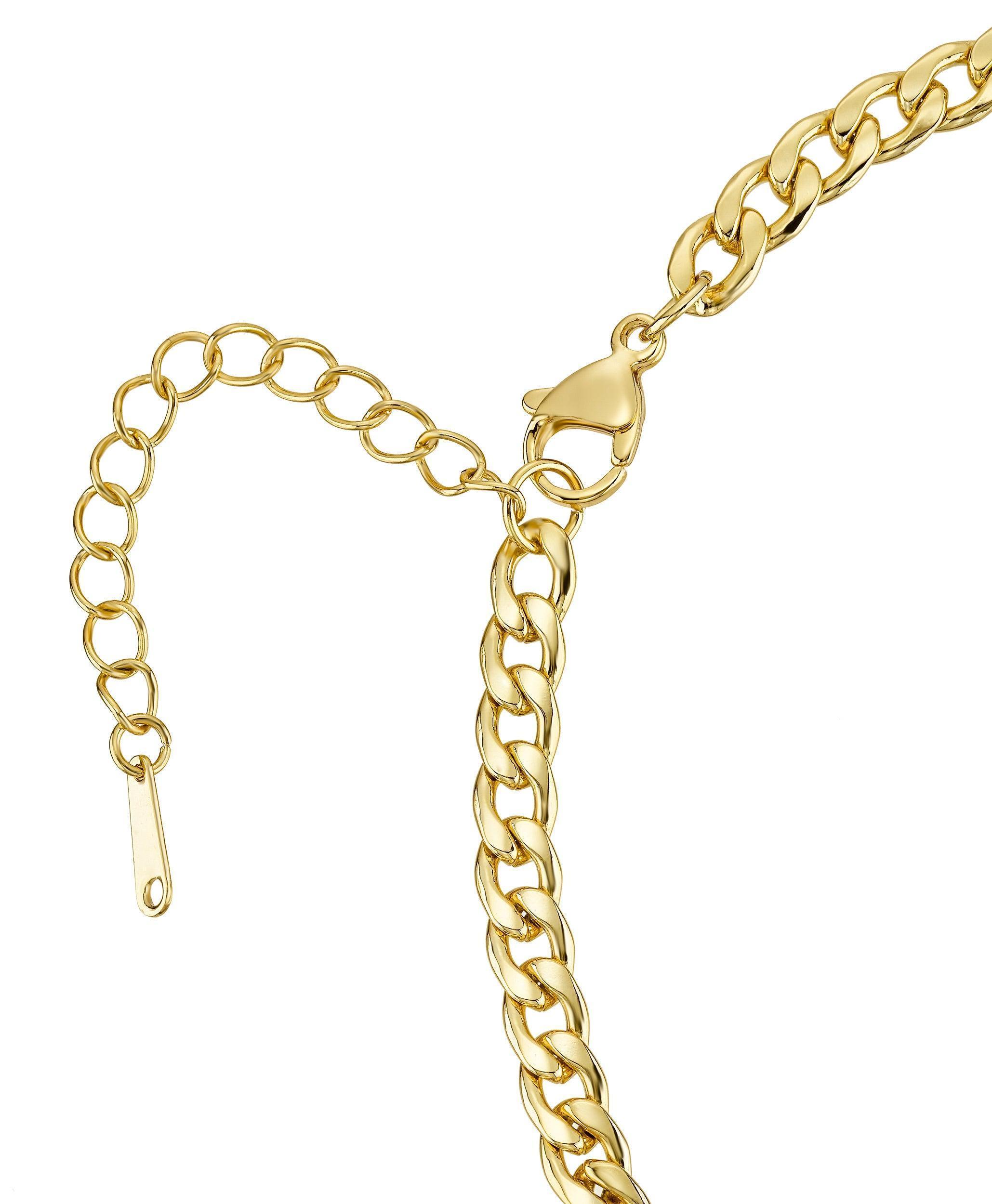  Bold Letters Bracelet 18ct Gold Vermeil