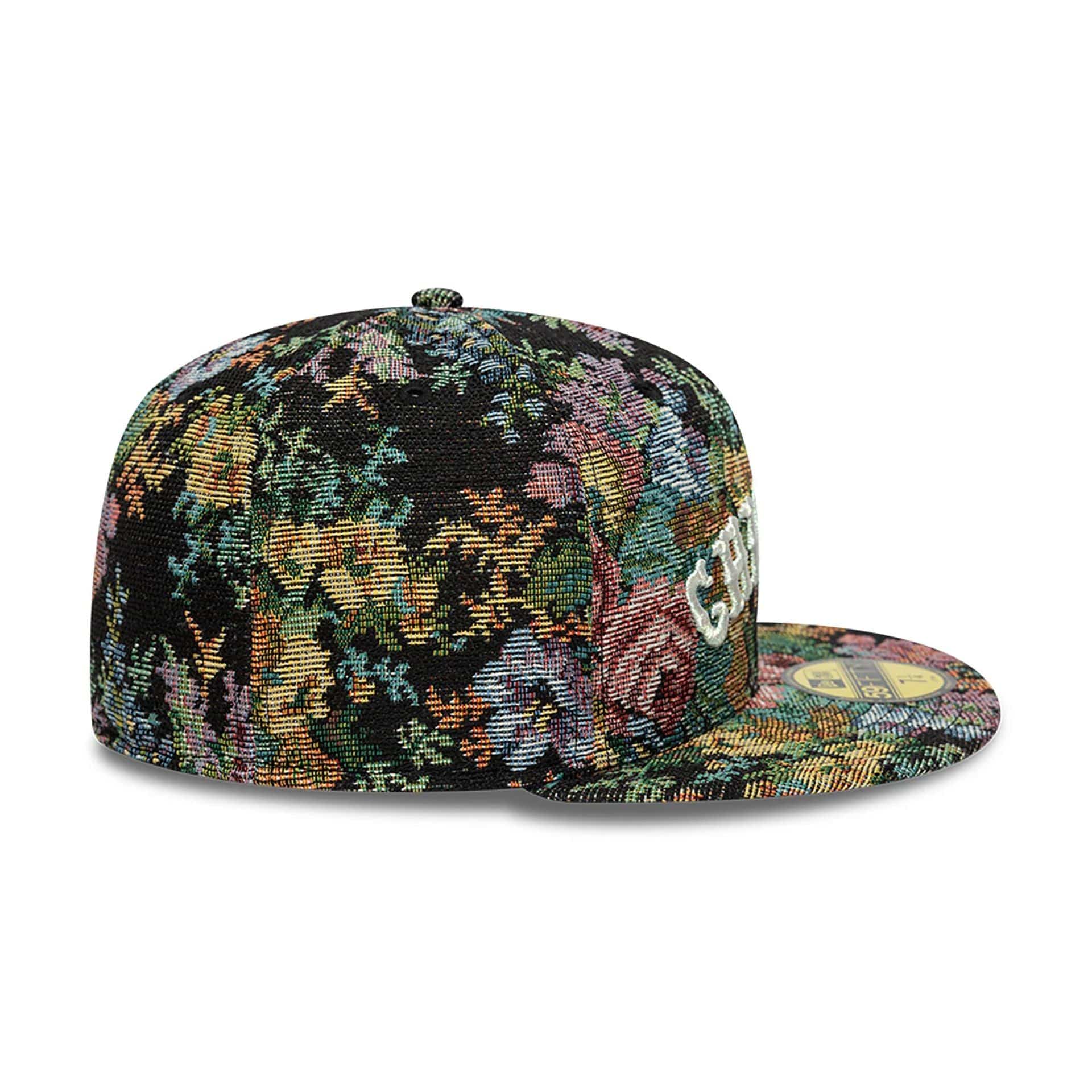 Chicago White Sox Jacquard Patterns All Over Print Black 59FIFTY Fitted Cap、mySite、vikingsvslions