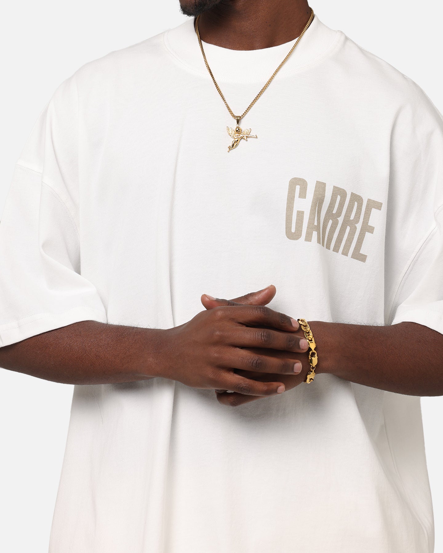 Carre Premium Essentials T-Shirt Off White、mySite、zt4zffjzw